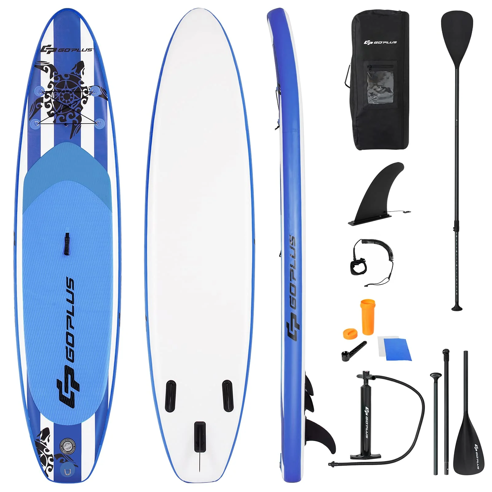10.5/11FT Inflatable Stand Up Paddle Board, 6.5" Thick SUP with Carry Bag - Image 24
