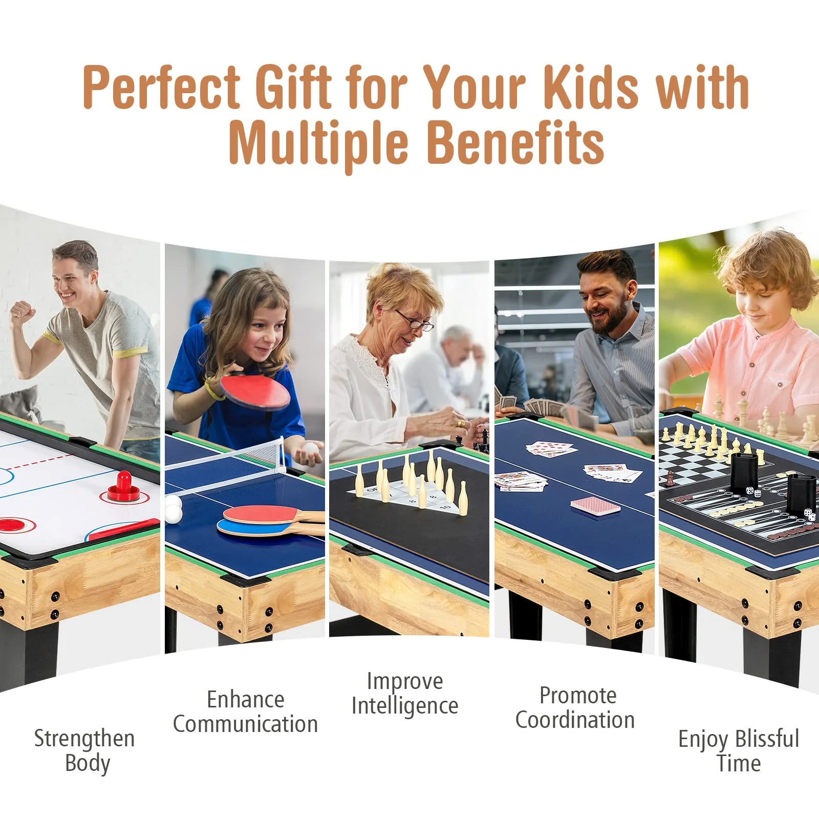 10-in-1 Combination Multi Game Table Set - Image 4