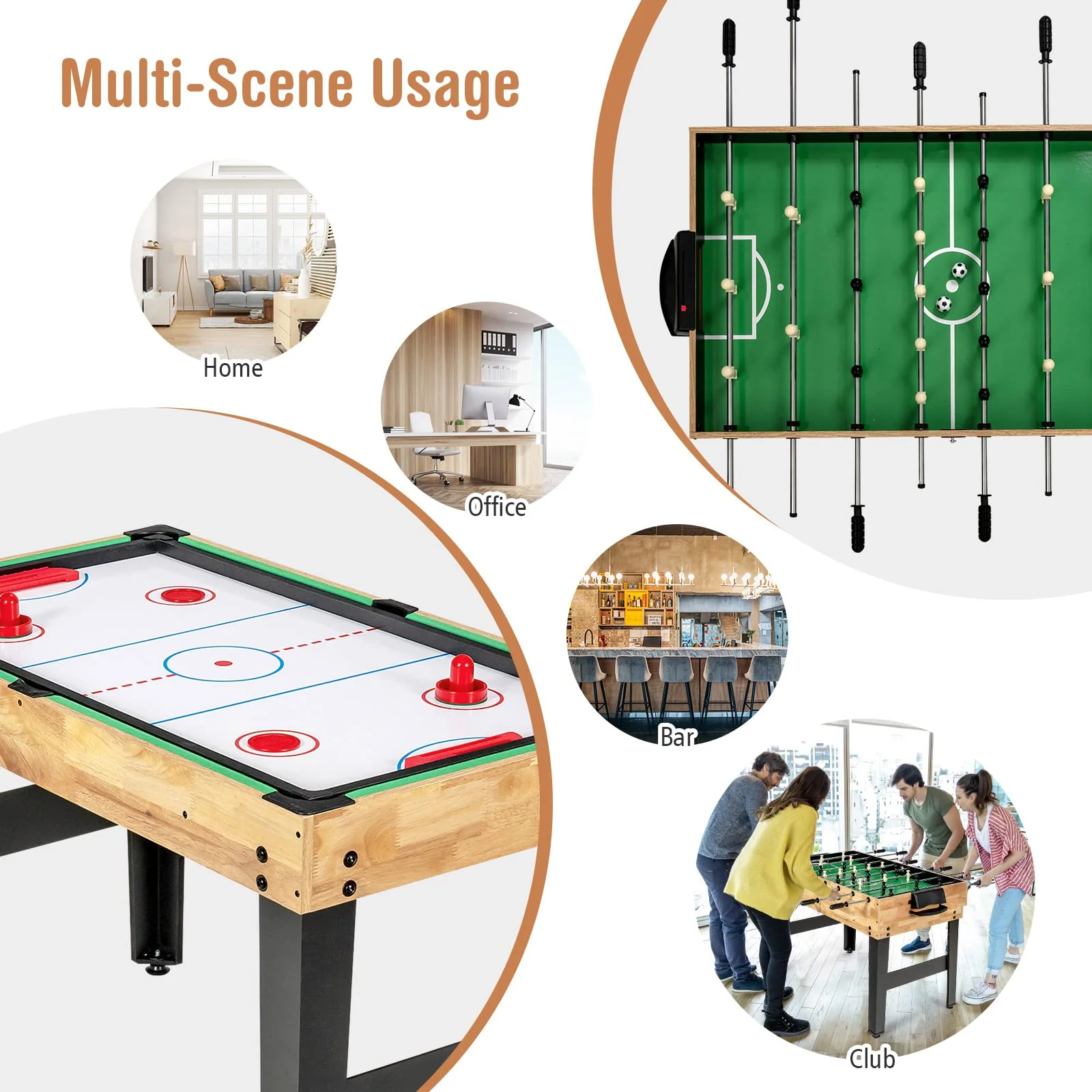 10-in-1 Combination Multi Game Table Set - Image 9