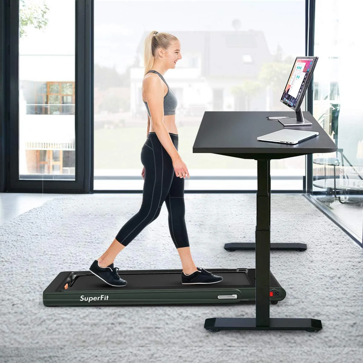 Goplus 2 in 1 Under Desk Treadmill, 2.25HP Superfit Folding Treadmills for Home Office w/Smart APP - Image 18
