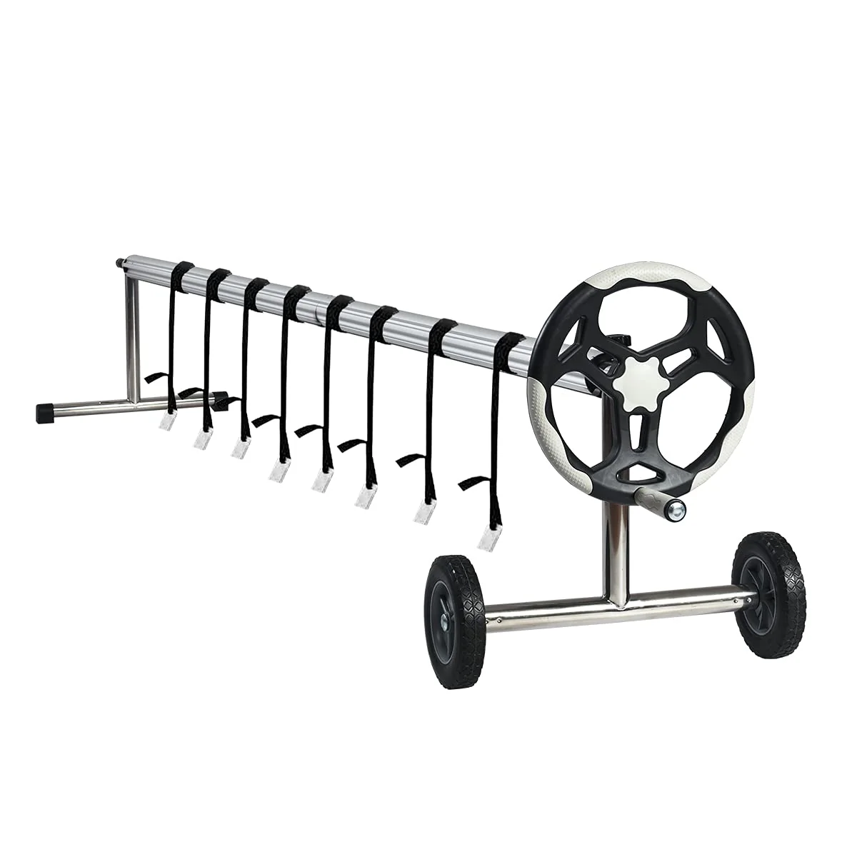 21FT Pool Cover Reel Set, Aluminum Pool Solar Cover Reel