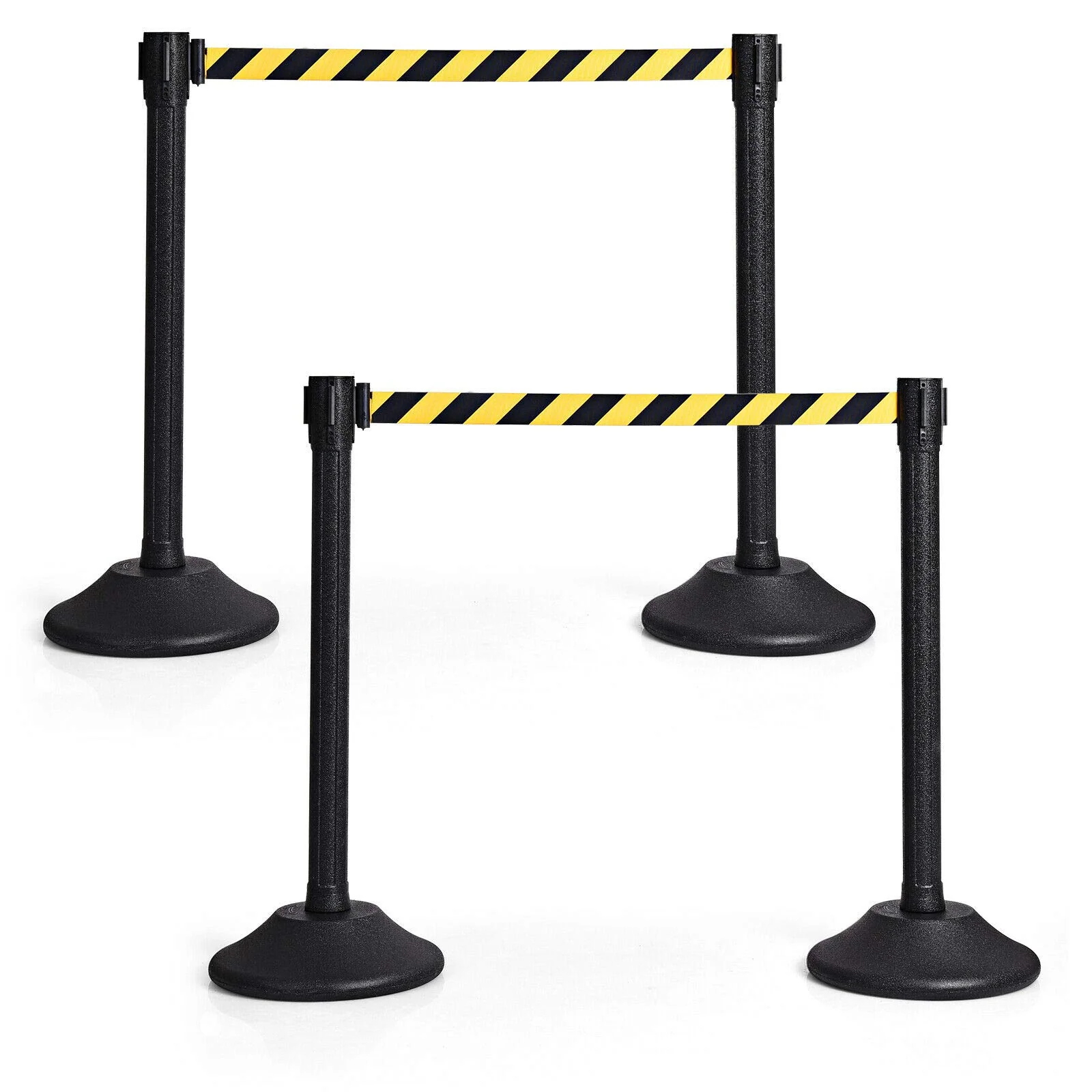 2Pcs Stanchion Post, Crowd Control Rope Barrier with 6.3 Foot Retractable Belt - Image 11