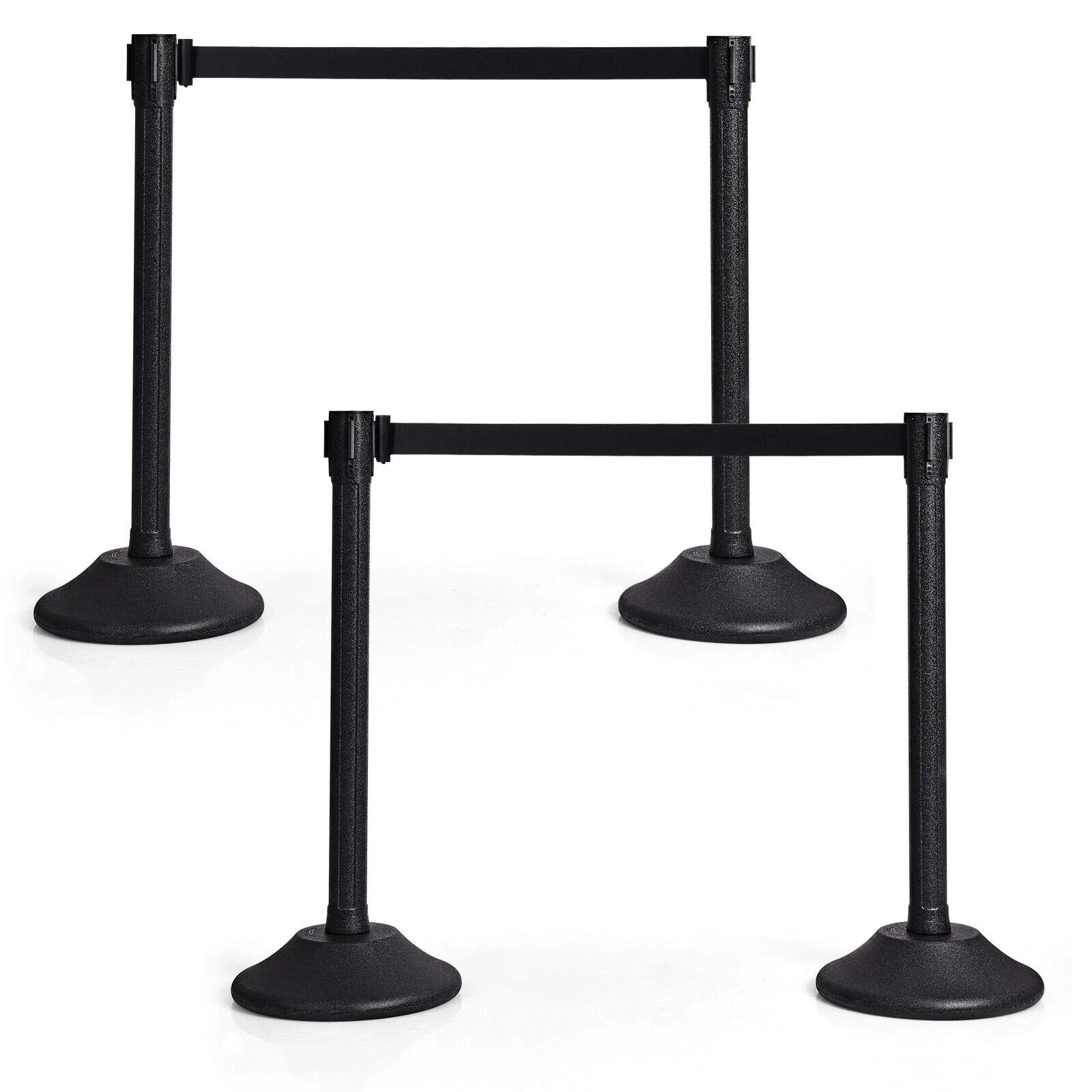 2Pcs Stanchion Post, Crowd Control Rope Barrier with 6.3 Foot Retractable Belt - Image 12