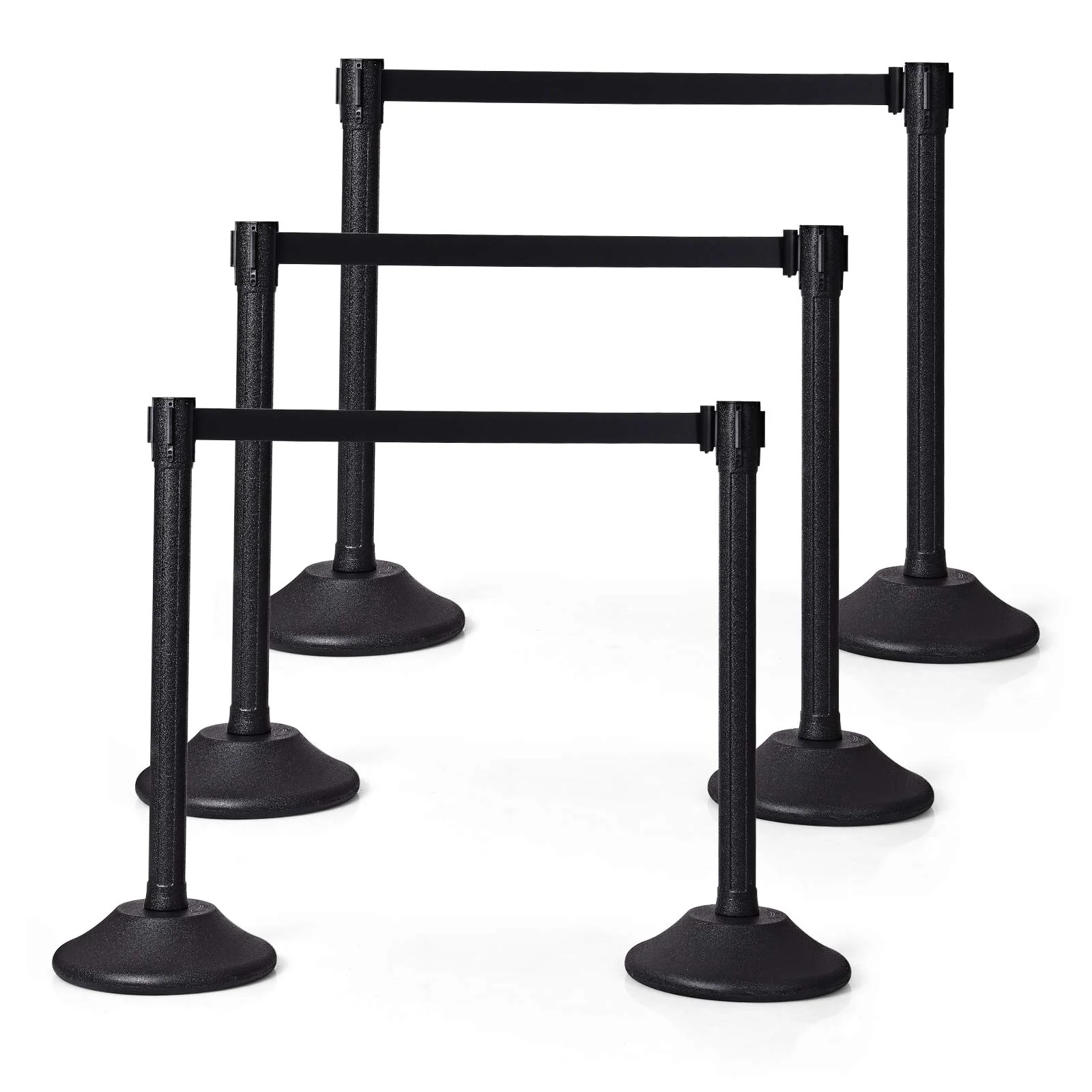 2Pcs Stanchion Post, Crowd Control Rope Barrier with 6.3 Foot Retractable Belt - Image 13