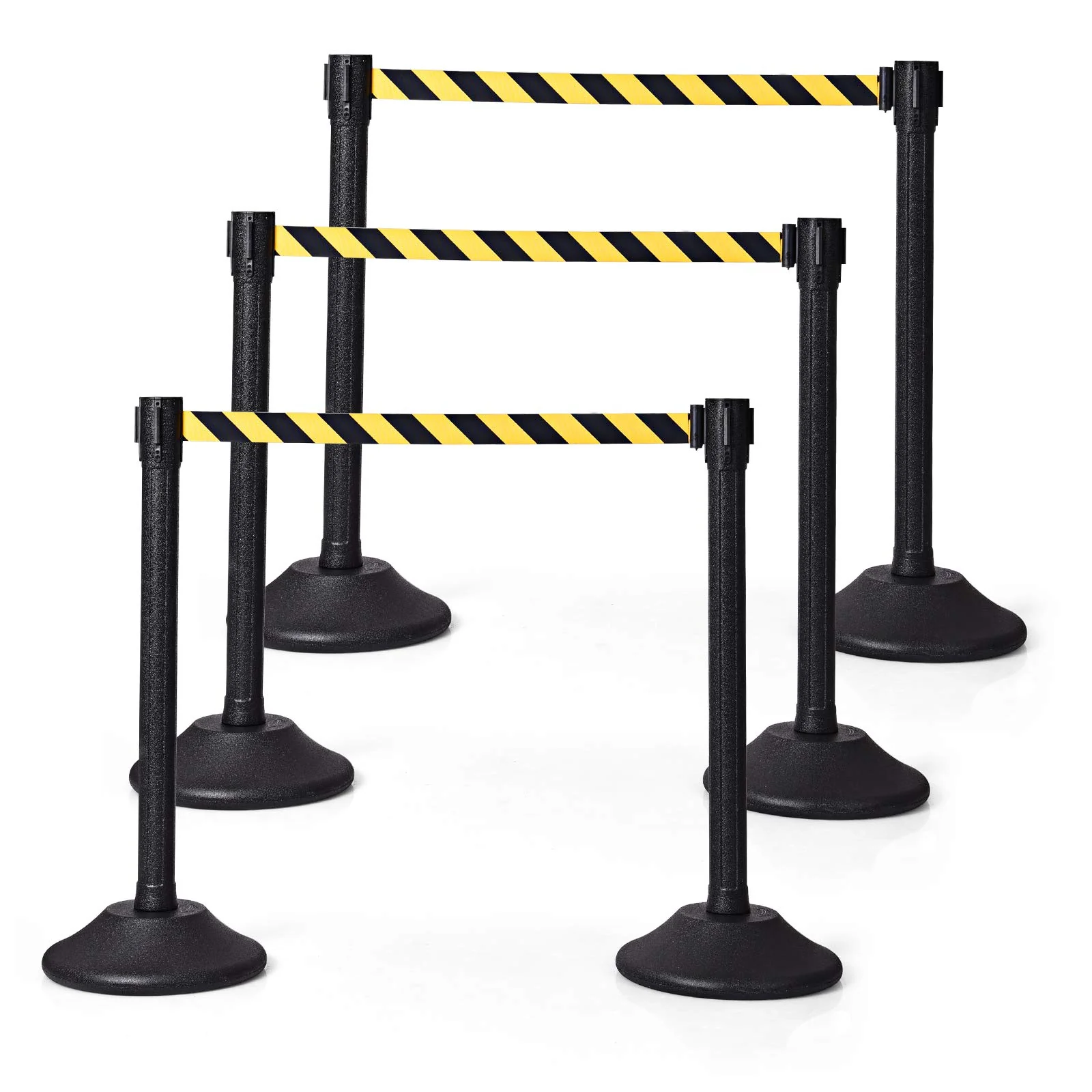 2Pcs Stanchion Post, Crowd Control Rope Barrier with 6.3 Foot Retractable Belt - Image 14