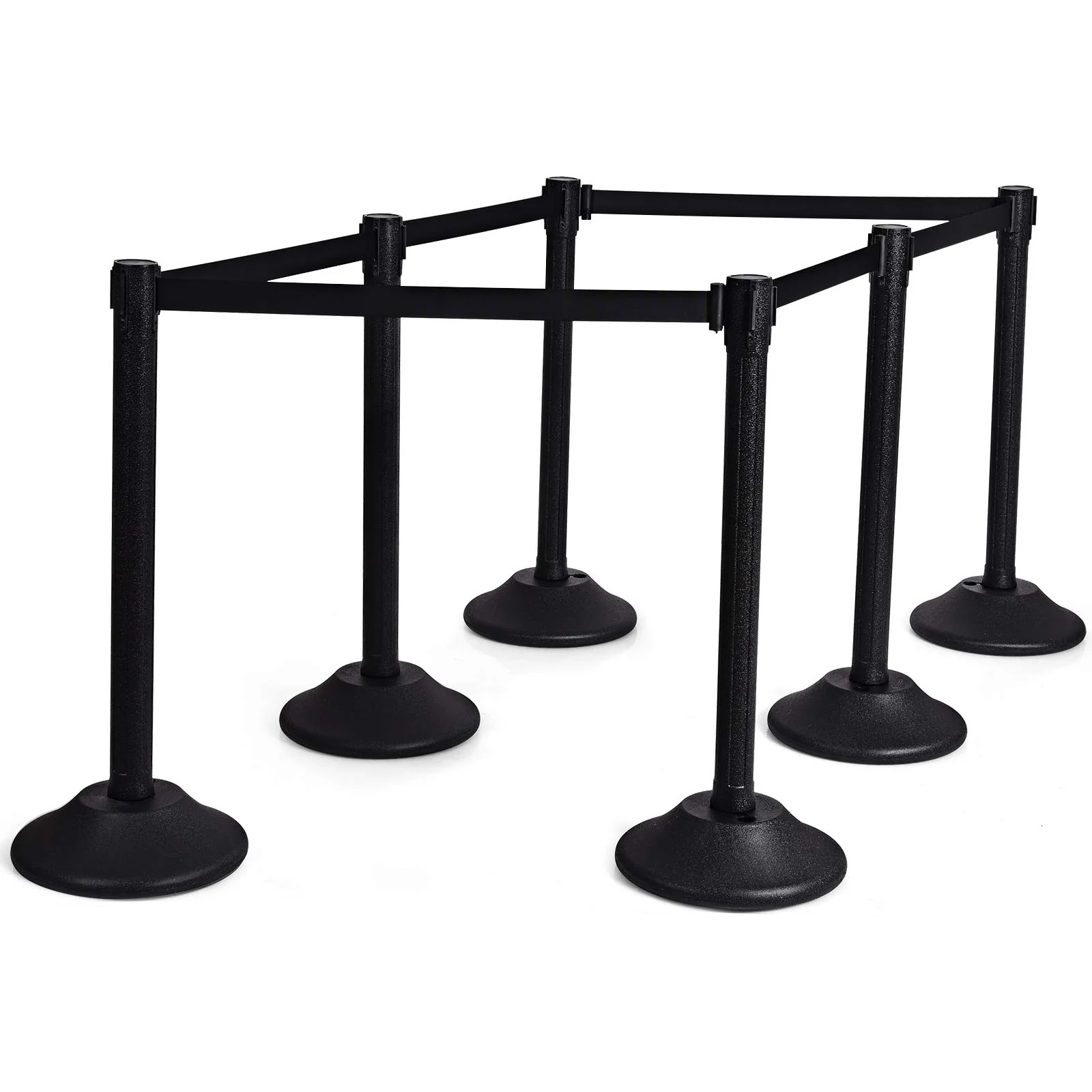 2Pcs Stanchion Post, Crowd Control Rope Barrier with 6.3 Foot Retractable Belt - Image 8