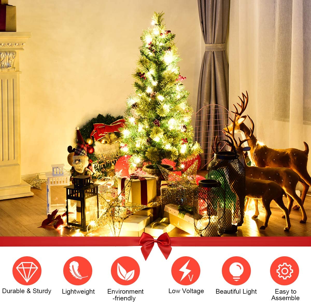 Goplus  Artificial Christmas Tree - Image 7