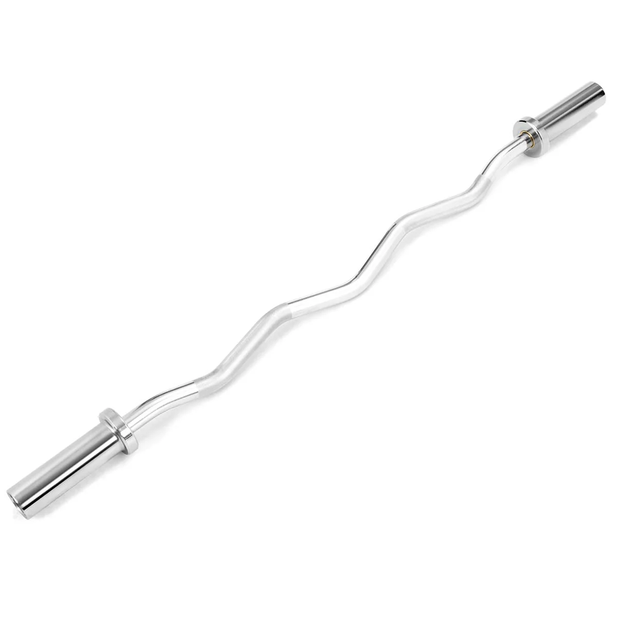 400Lbs Olympic EZ Curl Bar for Strength Training, 48" Solid Steel Barbell Weight Lifting Bar - Image 9