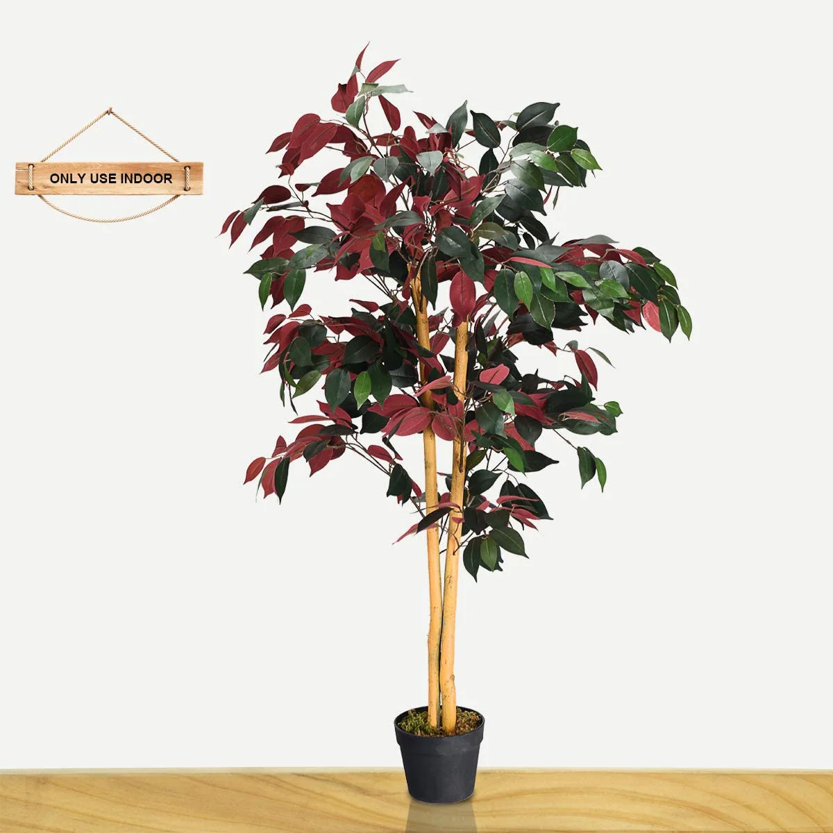 4FT Fake Tree Artificial Greenery Plants in Nursery Pot Decorative Trees - Image 3