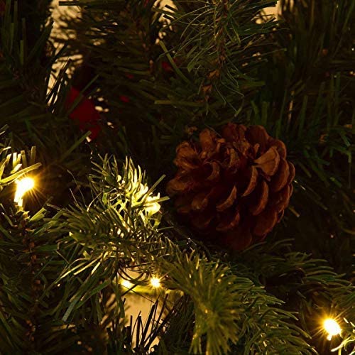 7.5FT Artificial Christmas Tree Pre-Lit Spruce Hinged Tree - Image 6
