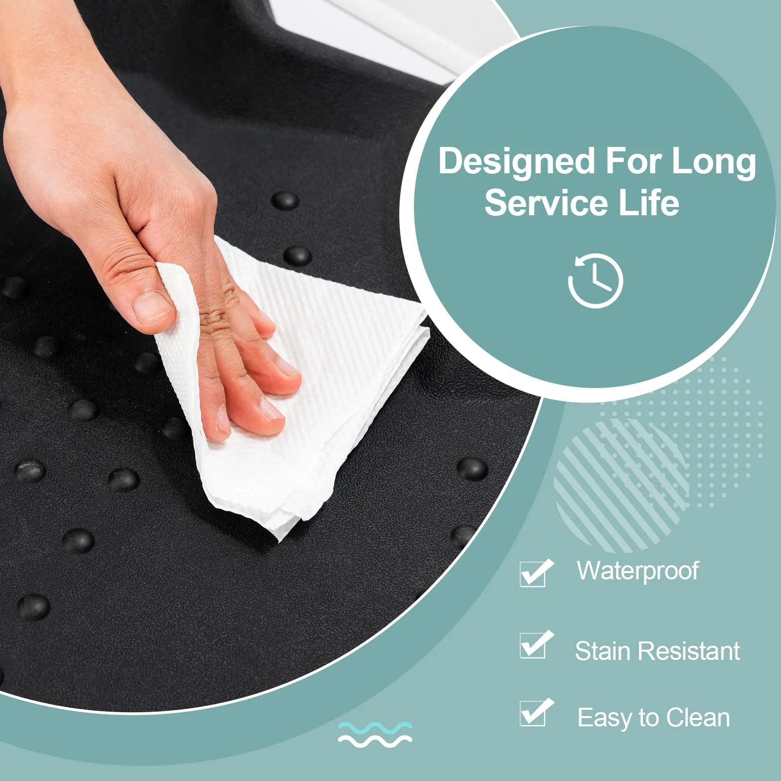 Anti Fatigue Standing Desk Mat, Ergonomic Cushioned Comfort Floor Mat - Image 5