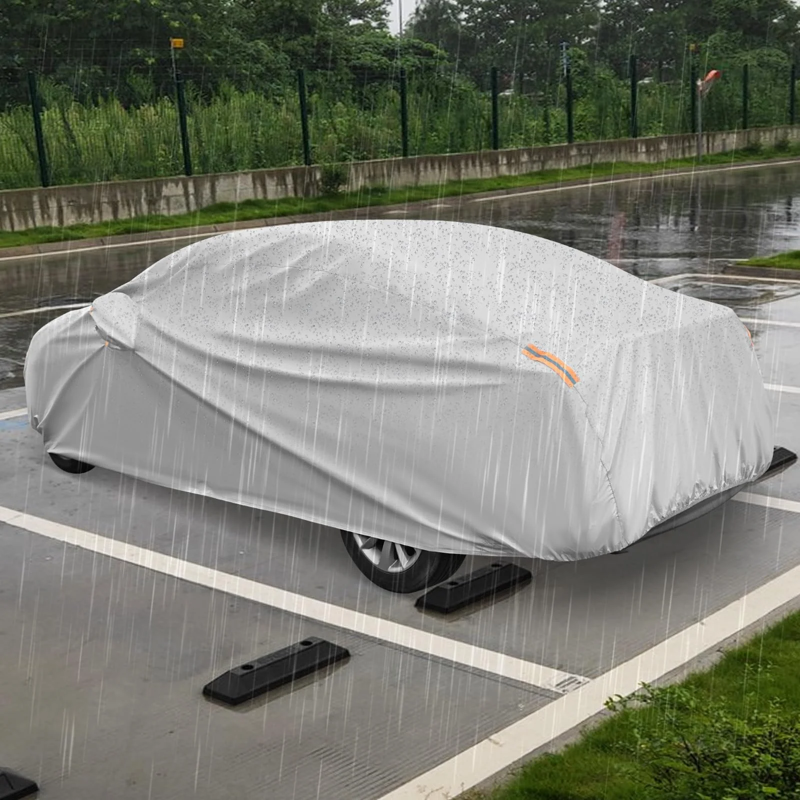 Car Cover for Automobiles 193 Inch Rain Sun UV Protection Universal Fit Sedan Chevrolet Ford Nissan - Image 8