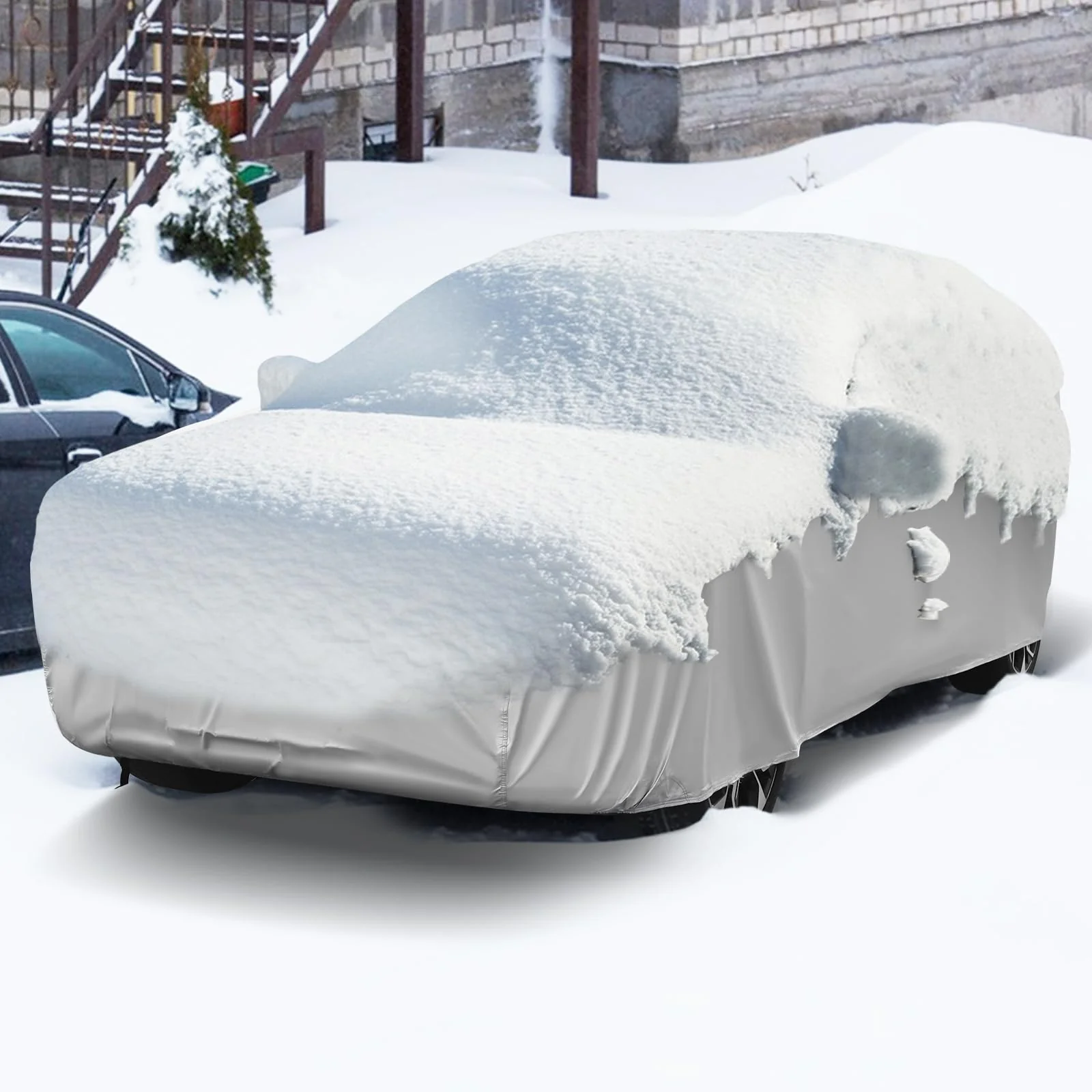 Car Cover for Automobiles 200 Inch Rain Sun UV Protection Fit SUV BMW Honda Lexus Mercedes-Benz - Image 7
