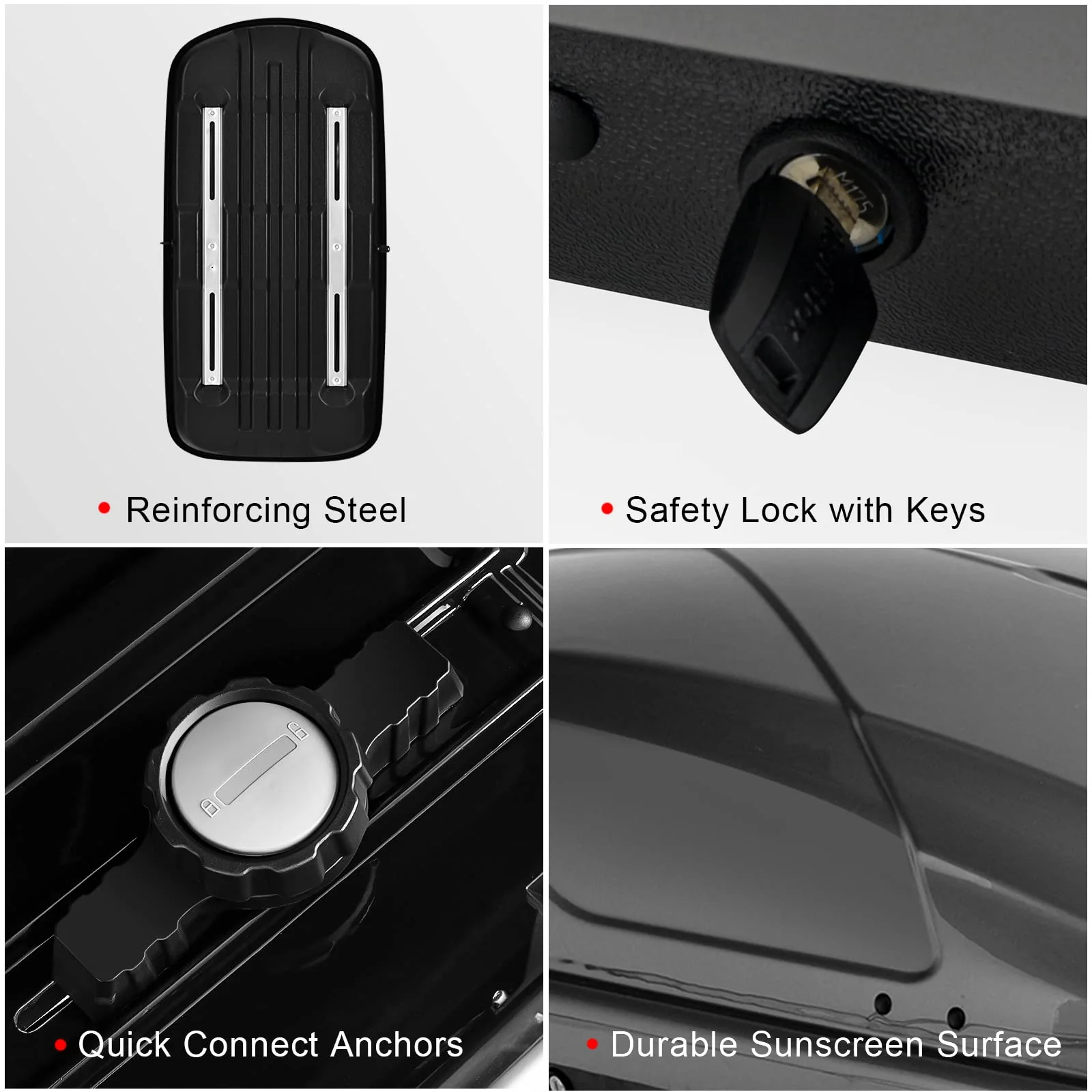 Cargo Box, Waterproof Rooftop Cargo Carrier, Heavy Duty Roof Storage Box - Image 8