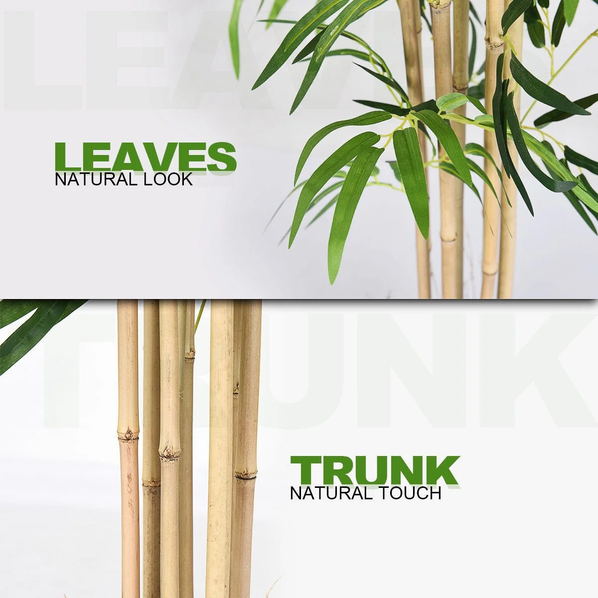 Fake Bamboo Tree Artificial Greenery Plants in Nursery Pot Decorative Trees for Home - Image 10