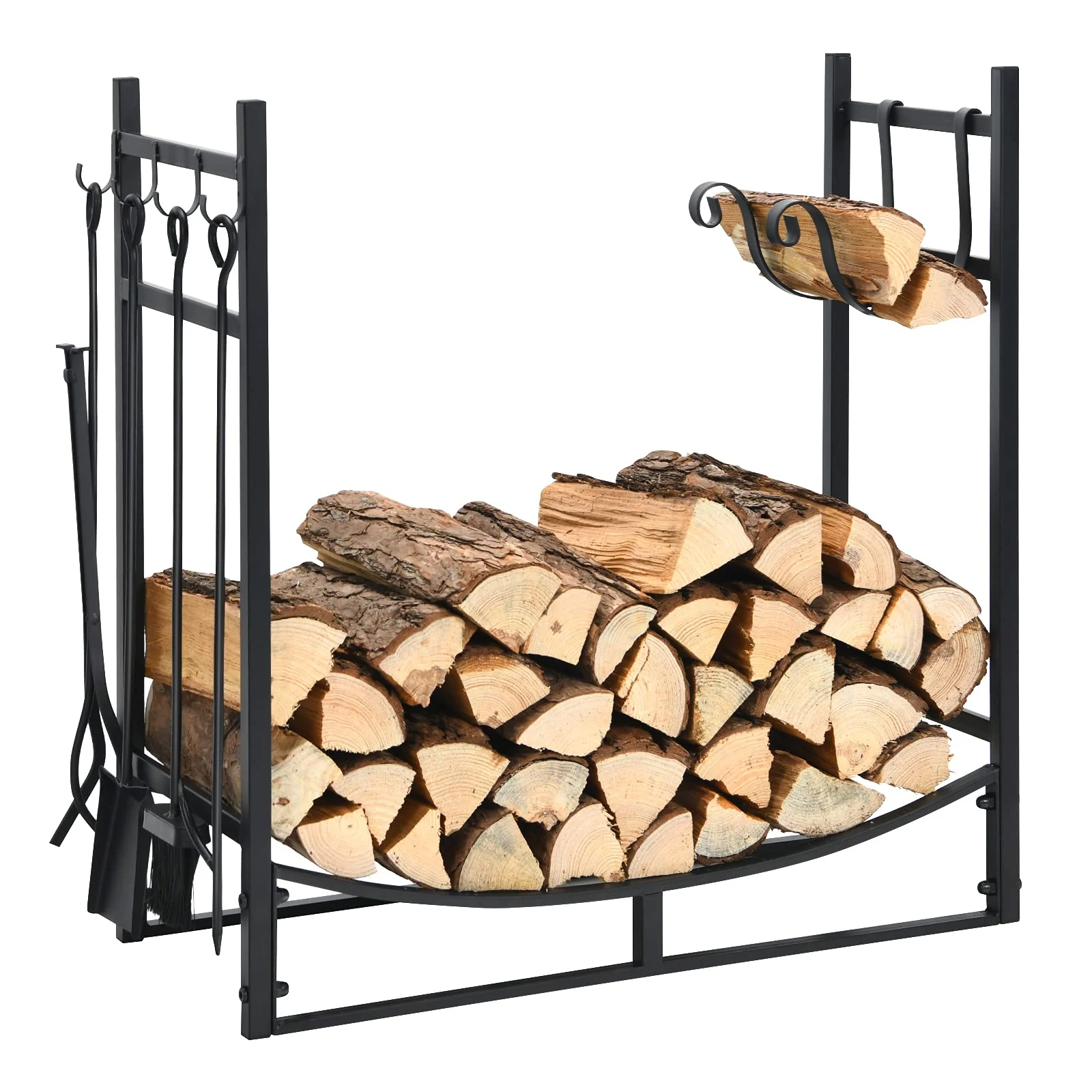 Firewood Rack with Tool Set  36' /30' Fireplace Log Holder - Image 14