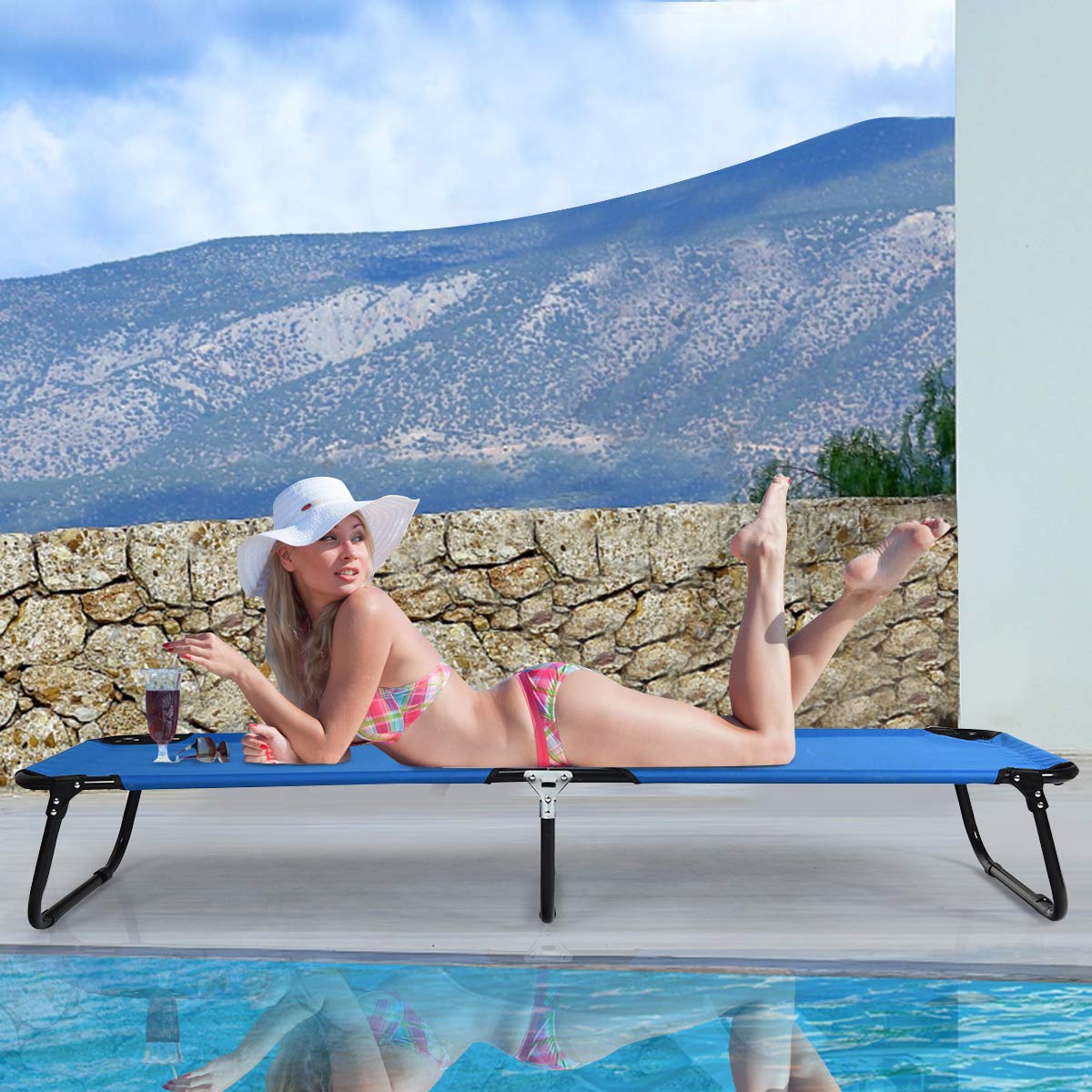 Folding Camping Cot, Heavy Duty Collapsible Foldable Bed - Image 2