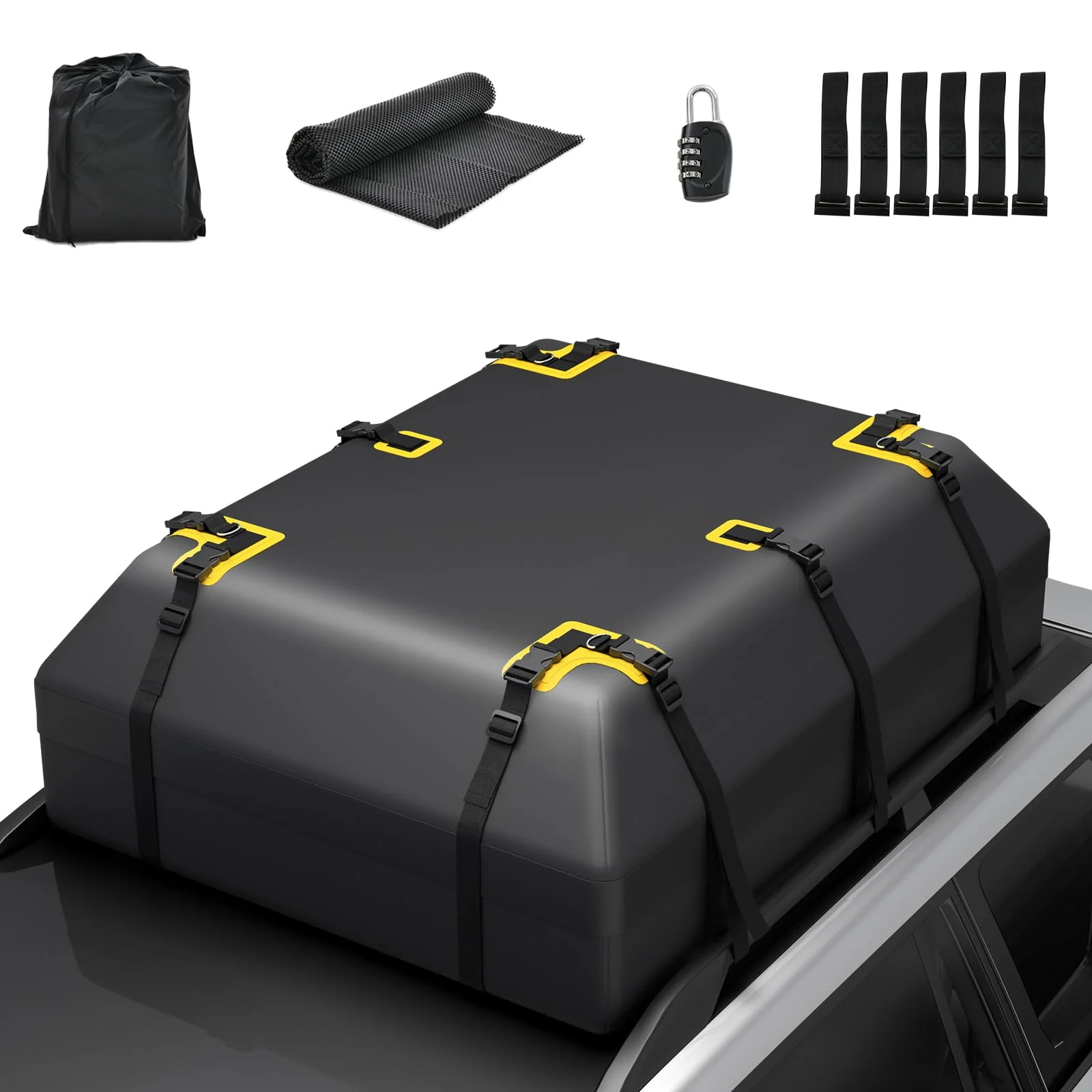 Goplus 15/21 Cu.Ft Roof Bag Cargo Carrier - Image 10