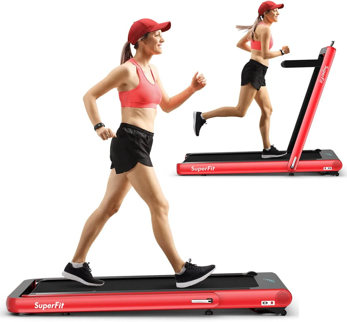 Goplus 2 in 1 Folding Treadmill, 4.75HP Superfit Under Desk Electric Treadmill with APP Control - Image 14