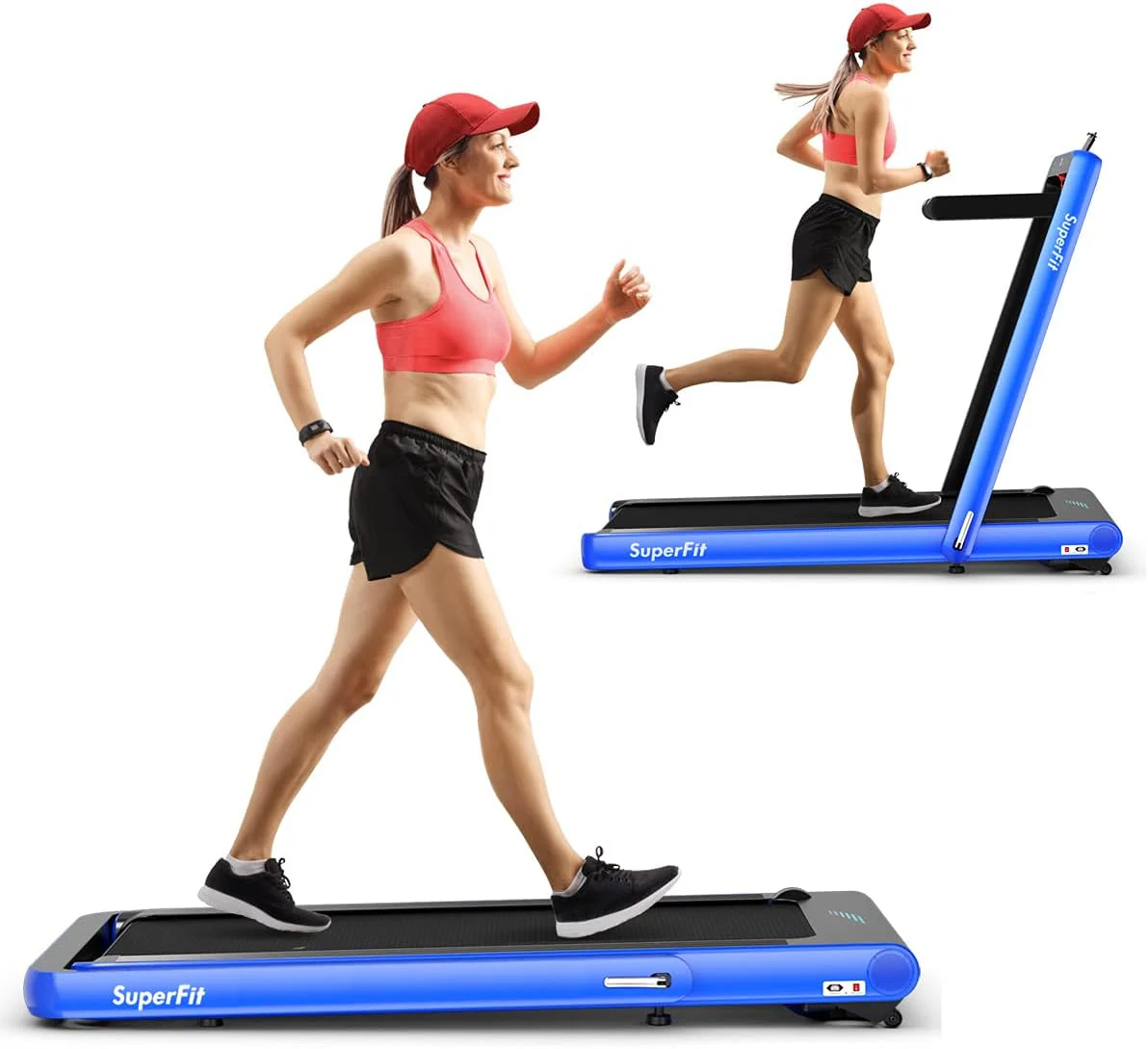 Goplus 2 in 1 Folding Treadmill, 4.75HP Superfit Under Desk Electric Treadmill with APP Control - Image 16