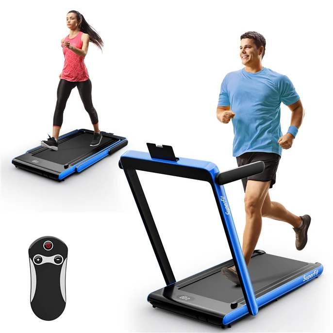 Goplus 2 in 1 Under Desk Treadmill, 2.25HP Superfit Folding Treadmill with Touch Panel Control, Treadmills for Home Office - Image 14
