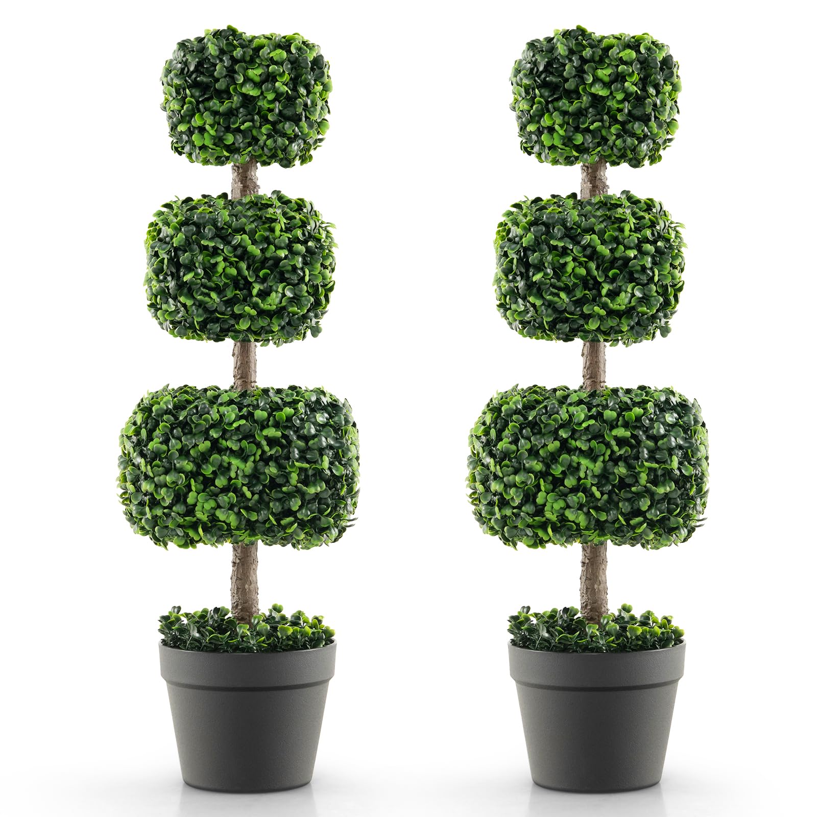 Goplus 35¡± Artificial Boxwood Topiary Tree - Image 9