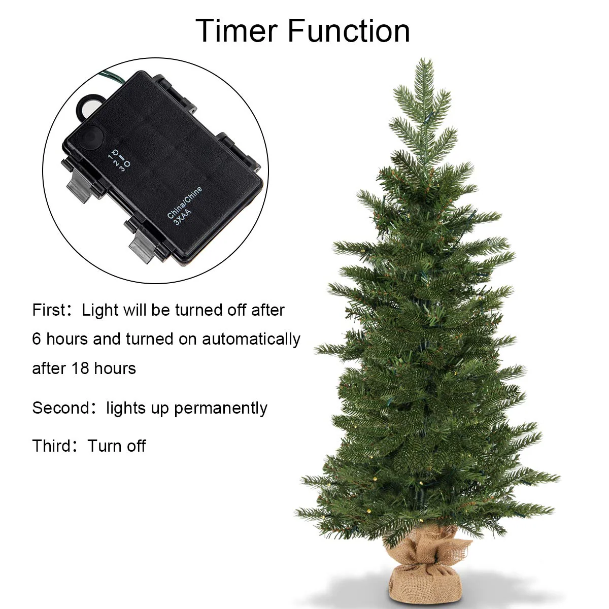 Goplus 3ft Prelit Christmas Tree - Image 5
