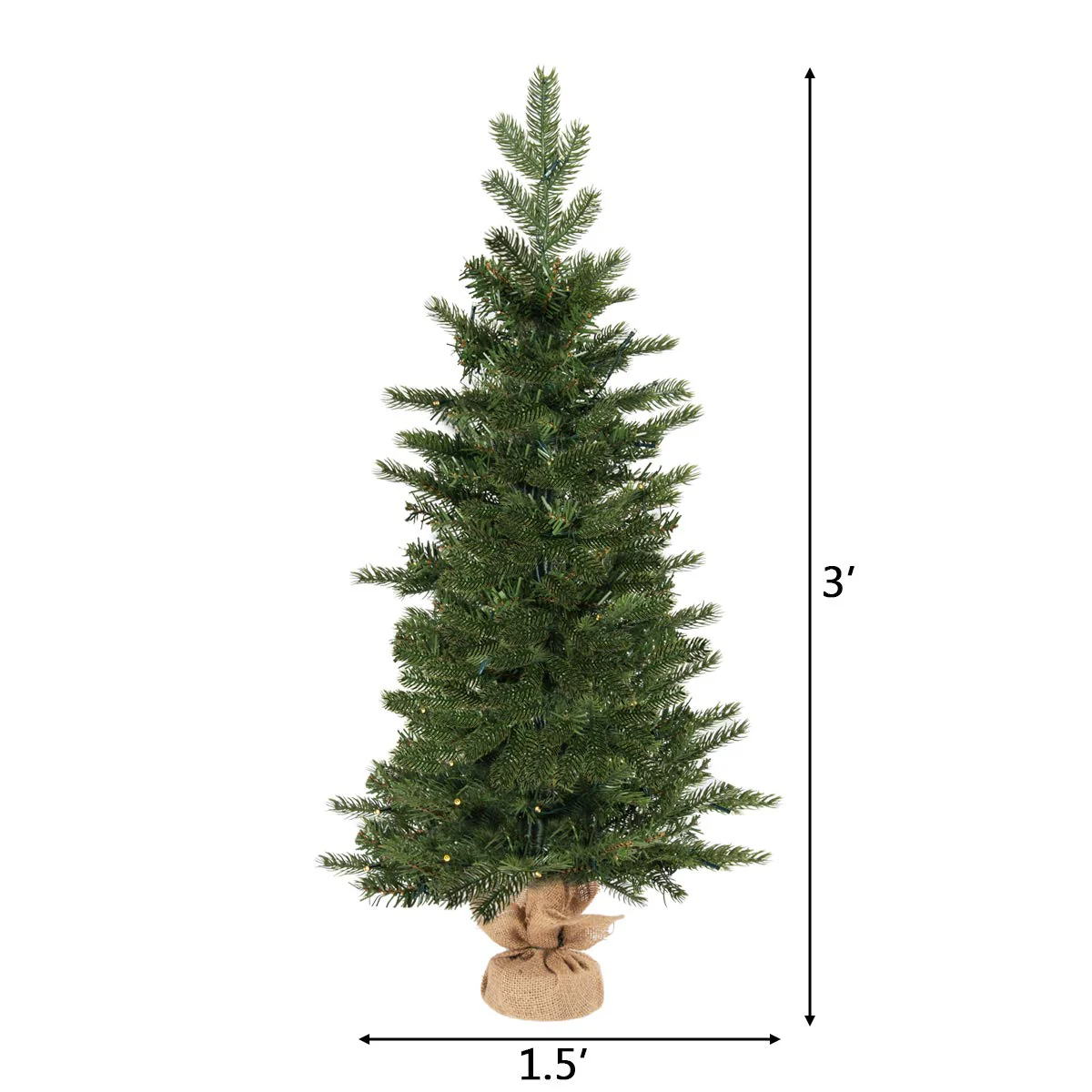 Goplus 3ft Prelit Christmas Tree - Image 9