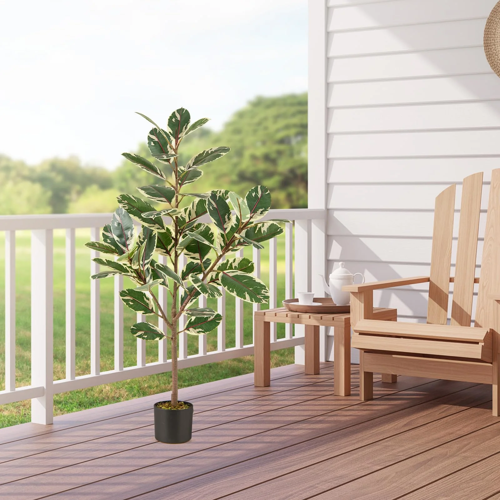 Goplus 4.3 FT Tall Artificial Bird of Paradise Plant (2 Pack) - Image 8