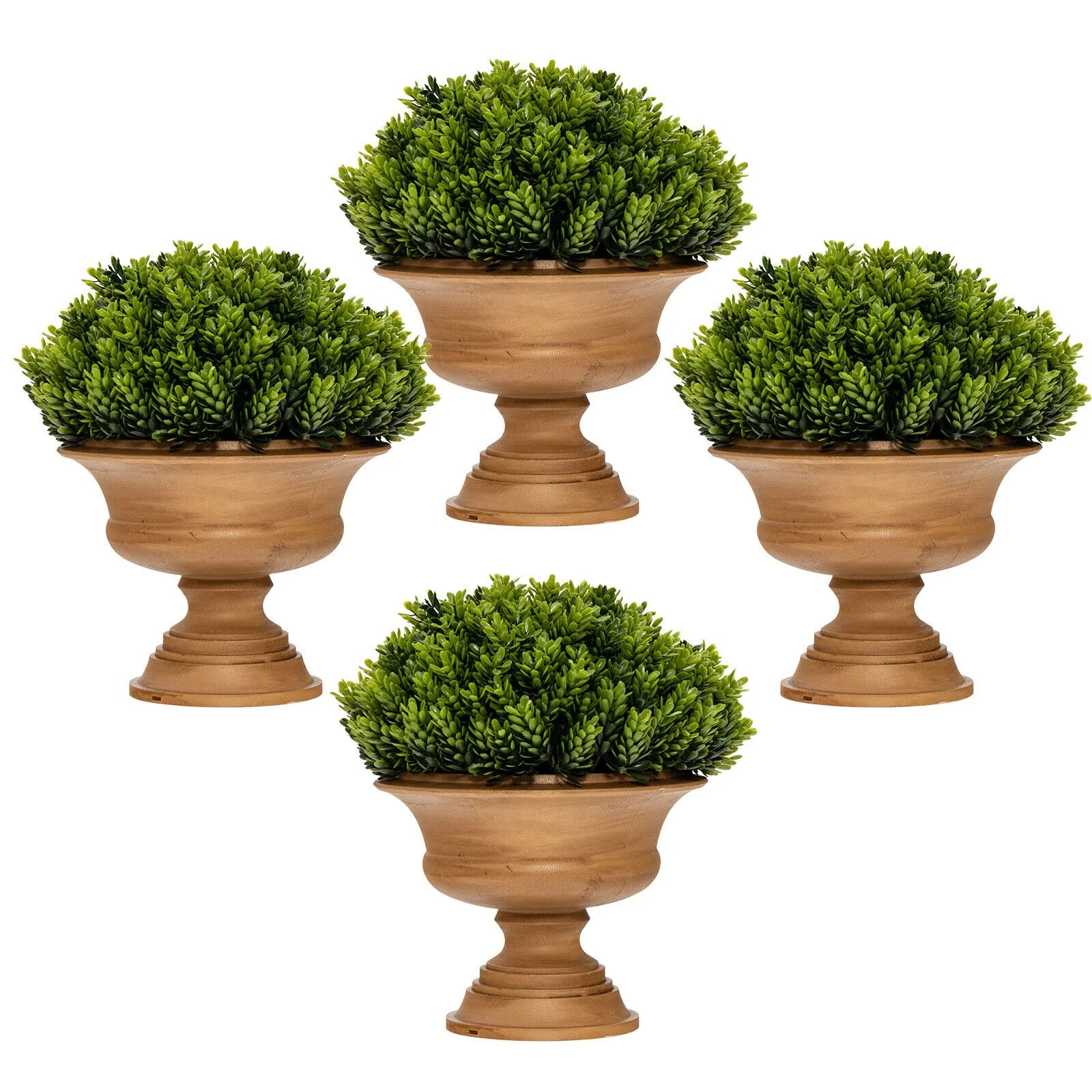 Goplus 4 Pack Artificial Boxwood Topiary Trees - Image 10