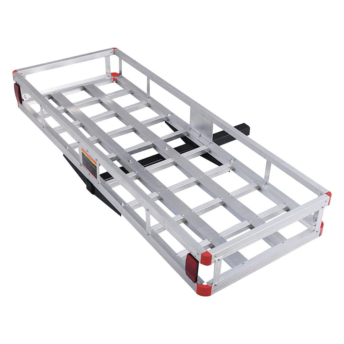 Goplus 60" x 22" Hitch Mount Cargo Carrier, Aluminum Luggage Basket Rack Fits 2" Receiver
