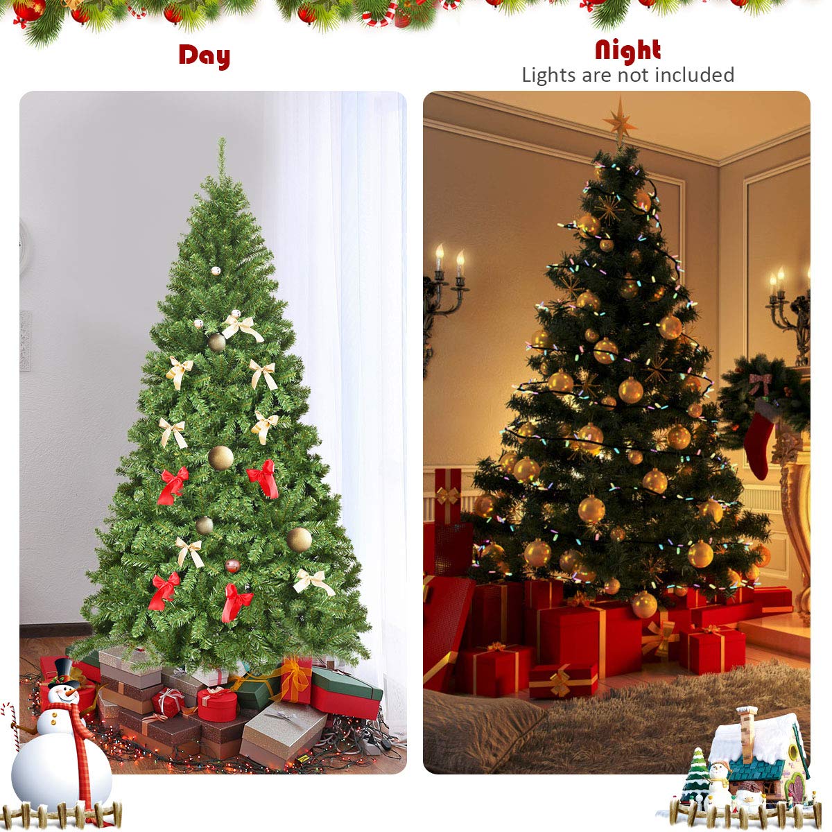 Goplus 7.5 Ft Artificial Christmas Tree - Image 4
