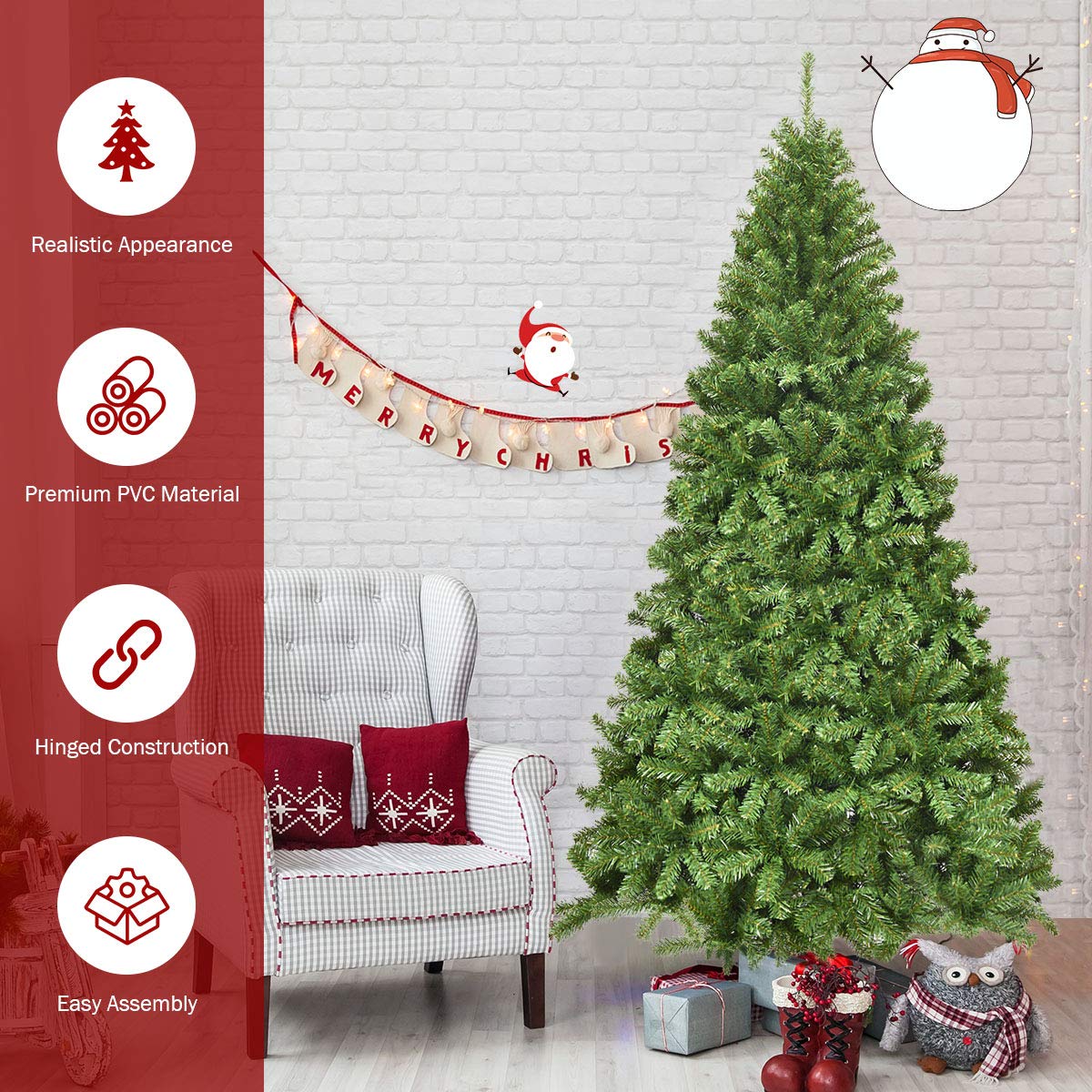 Goplus 7.5 Ft Artificial Christmas Tree - Image 8