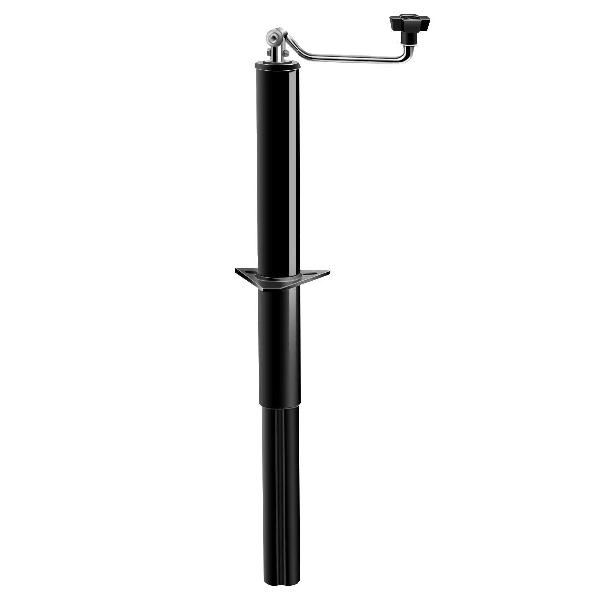 Goplus A-Frame Jack RV Camper Trailer Tongue Boat Lift Drop Top Wind 5000 lbs Black - Image 2
