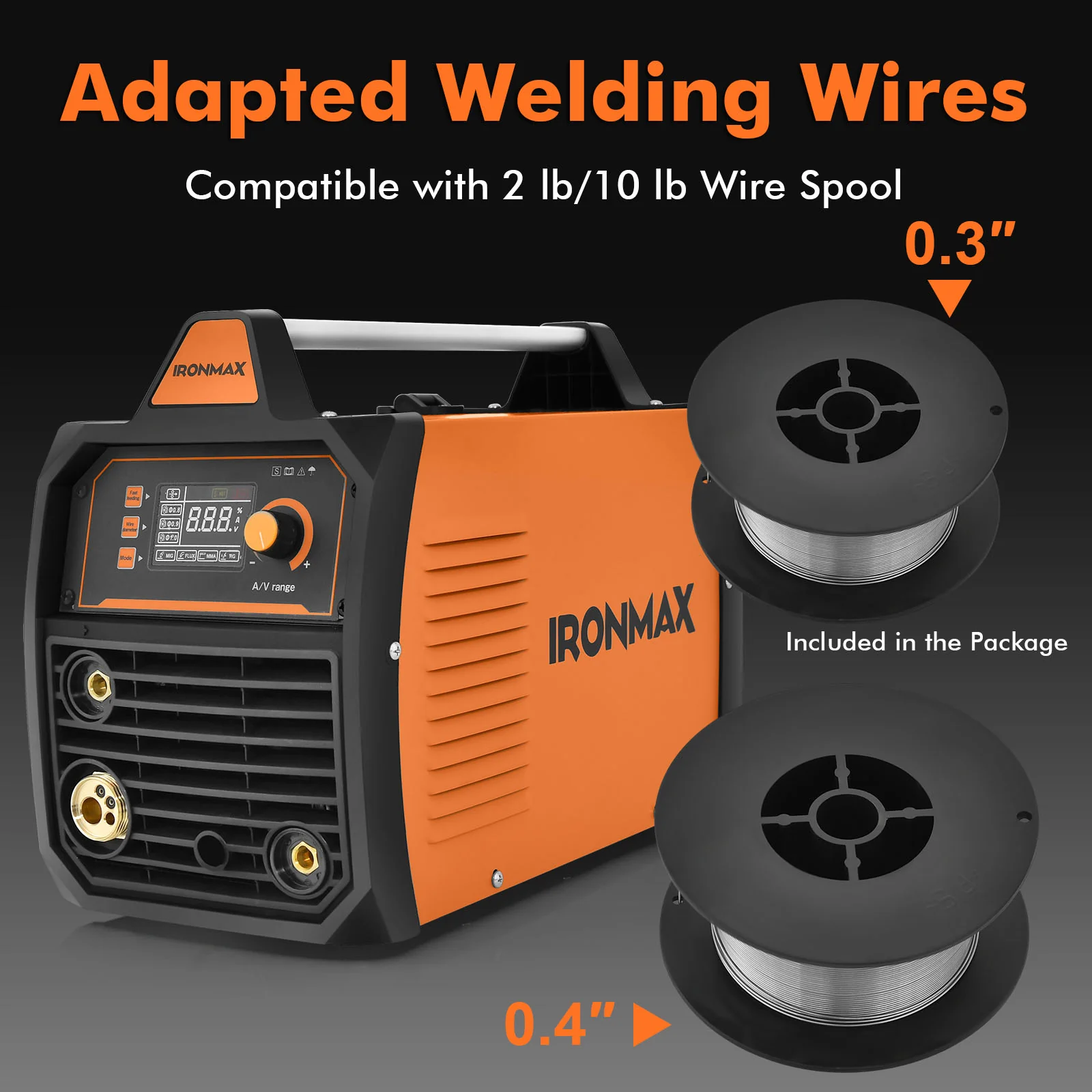Goplus 110/220V Stick Welder, 3 in 1 MIG/TIG/MMA 160 Amp Digital Inverter IGBT Welding Machine w/LCD Display - Image 5