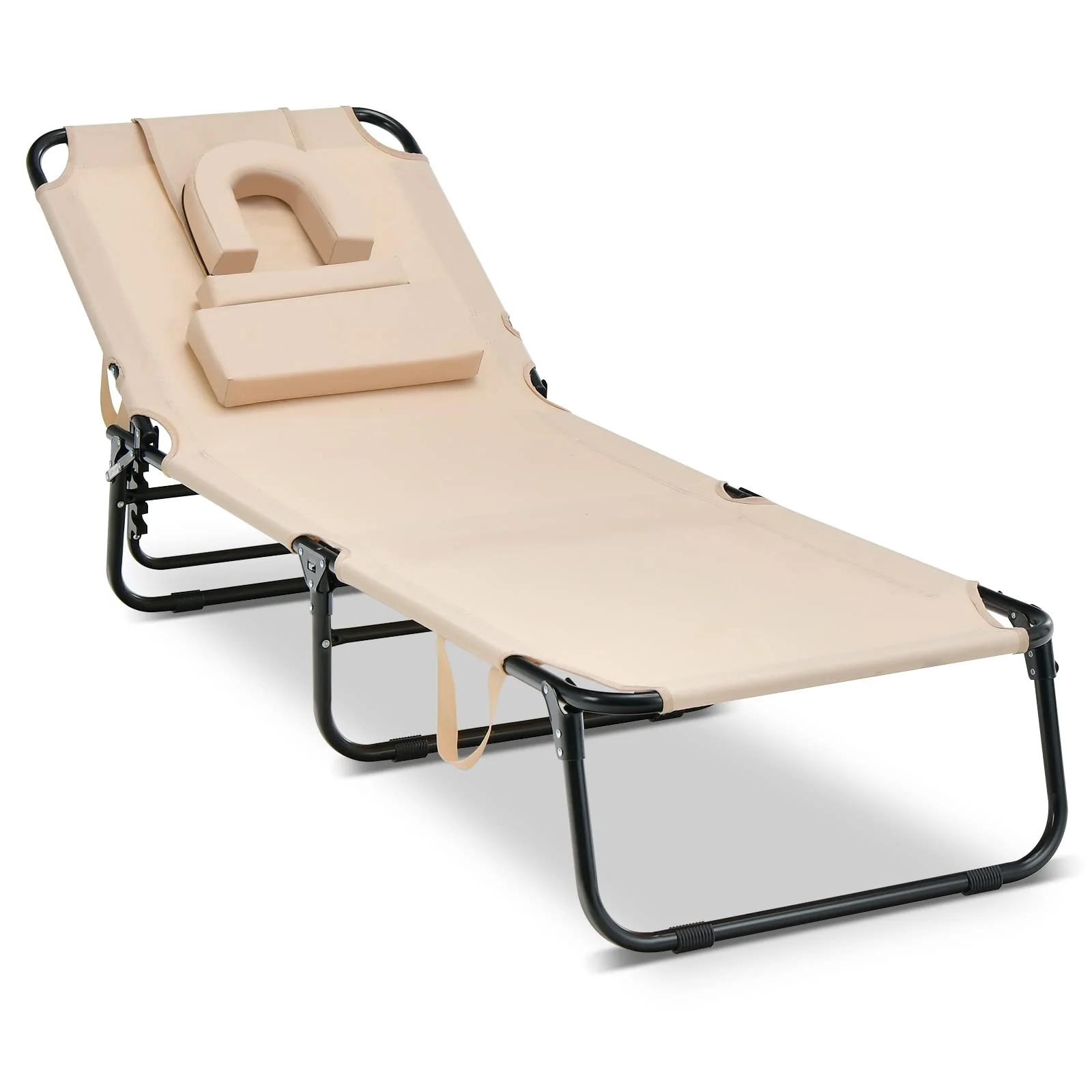 Goplus Beach Chaise Lounge Chair - Image 2