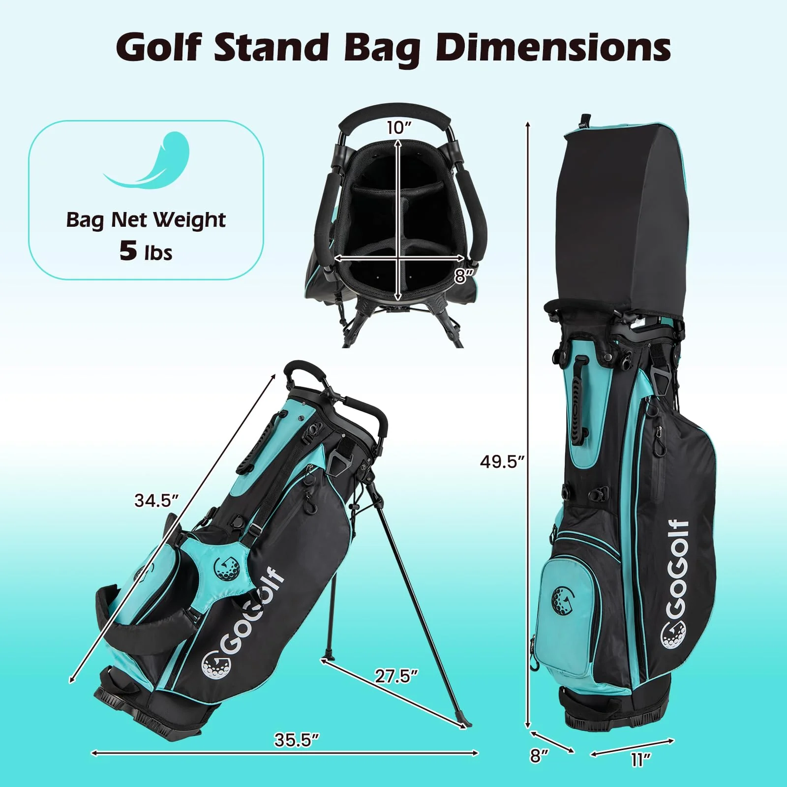 Goplus Complete Golf Club Set for Women | 12 Pieces Right Hand Ladies' Golf Clubs - Image 8