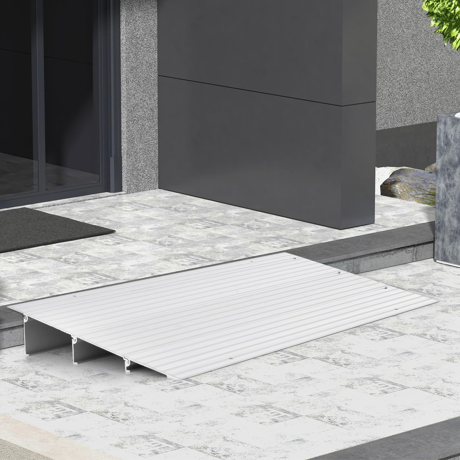 Goplus Door Threshold Ramp, 3" Rise Threshold Ramps for Doorways with Non-Slip Surface - Image 8