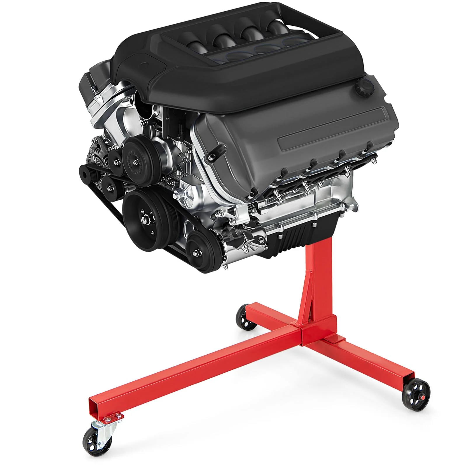 Goplus Engine Stand, 750 LBS (3/8 Ton) Motor Stand with Wheels, 360 Degree Rotating Head & Adjustable Arms - Image 8
