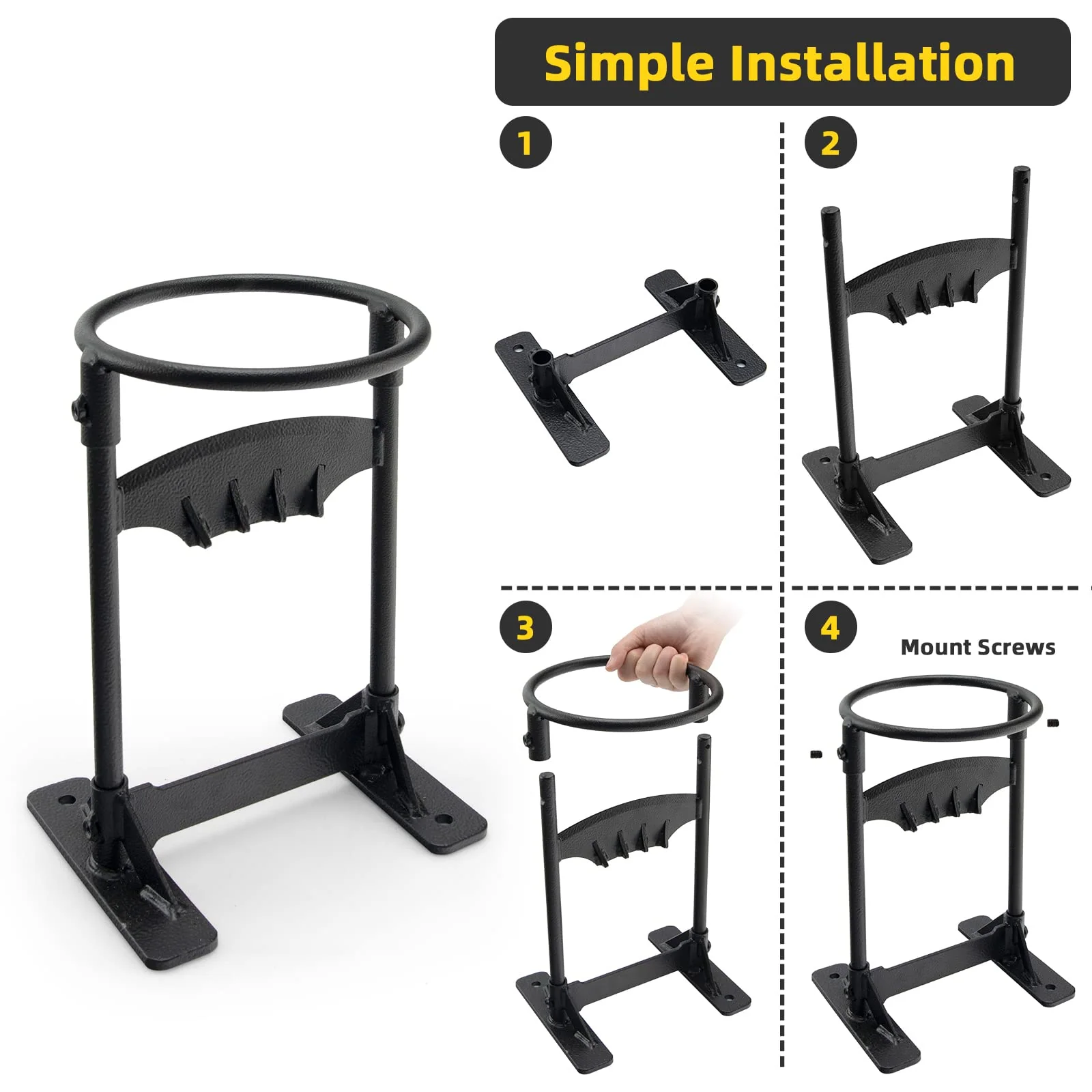 Goplus Firewood Kindling Splitter, High-Carbon Steel Manual Wood Splitter - Image 6