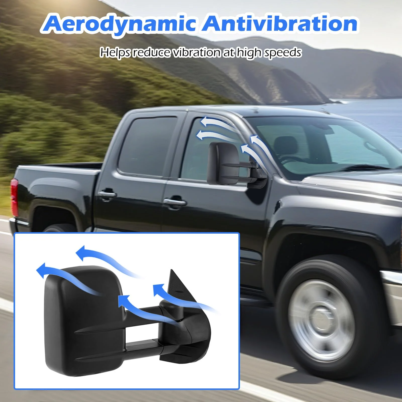Goplus Heated Tow Mirrors for 2003-2006 Chevry Silverado GMC Sierra - Image 5