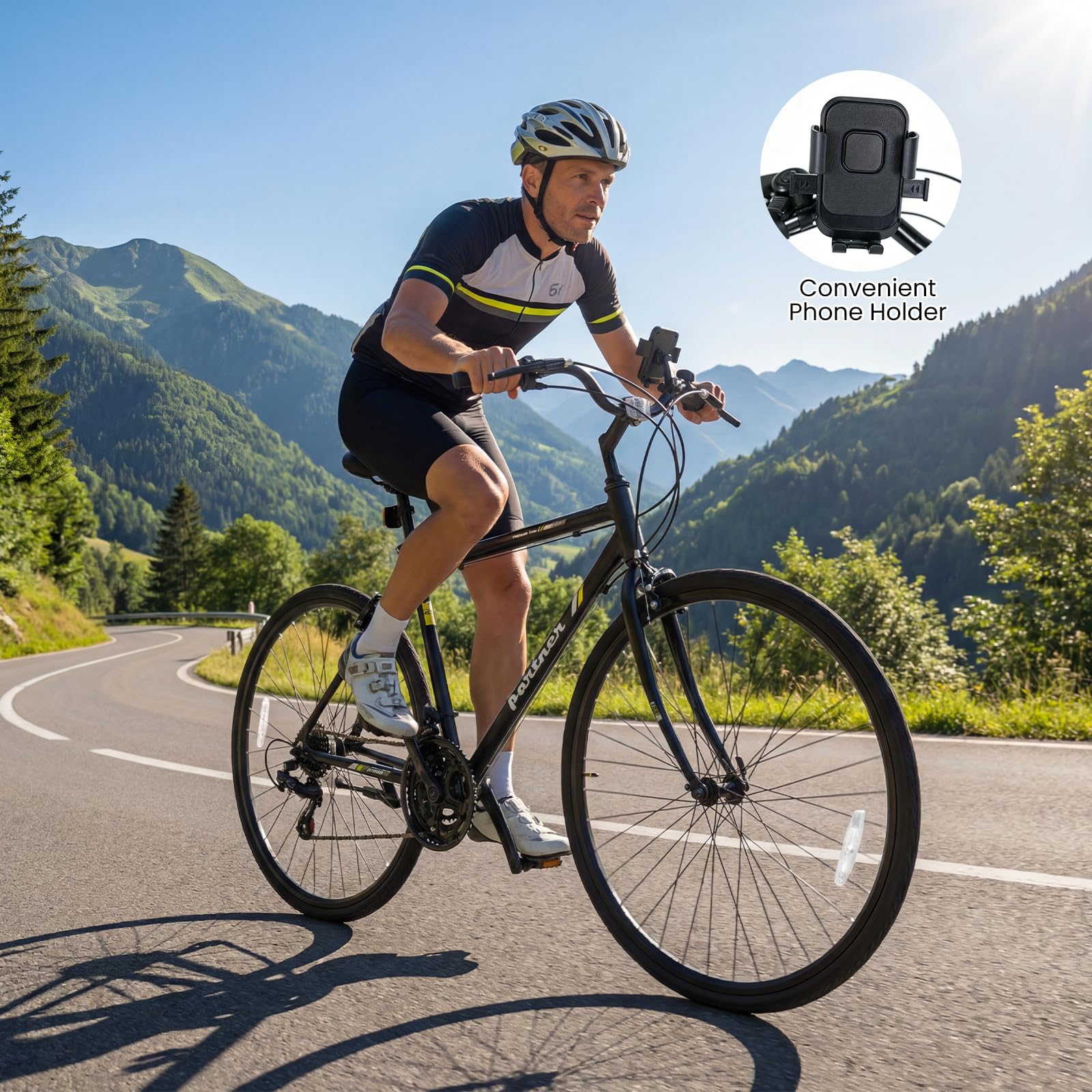 Goplus Hybrid Bike 18-Speed 700C Urban Commuter Bicycle w/Shimano Drivetrain - Image 10