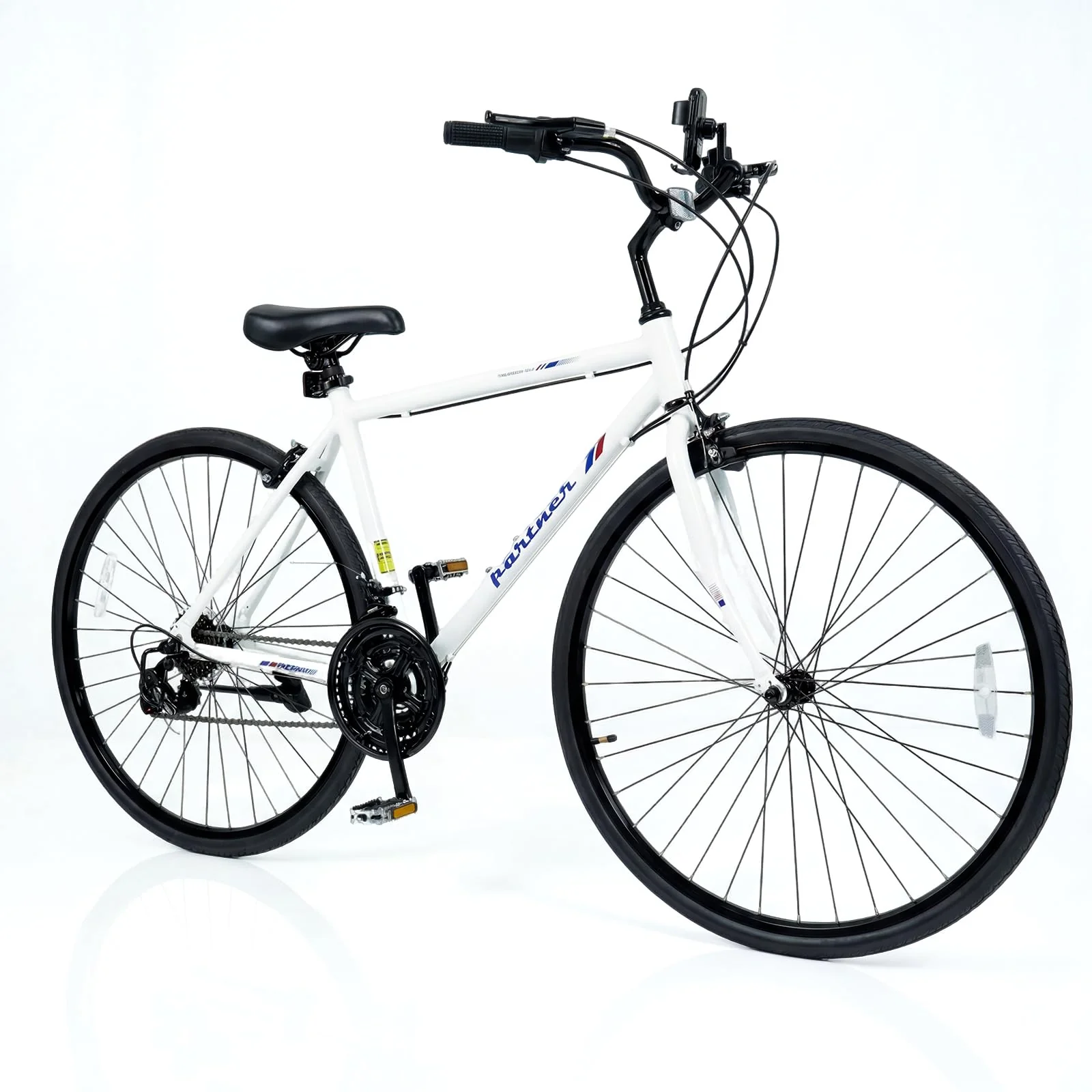 Goplus Hybrid Bike 18-Speed 700C Urban Commuter Bicycle w/Shimano Drivetrain - Image 3