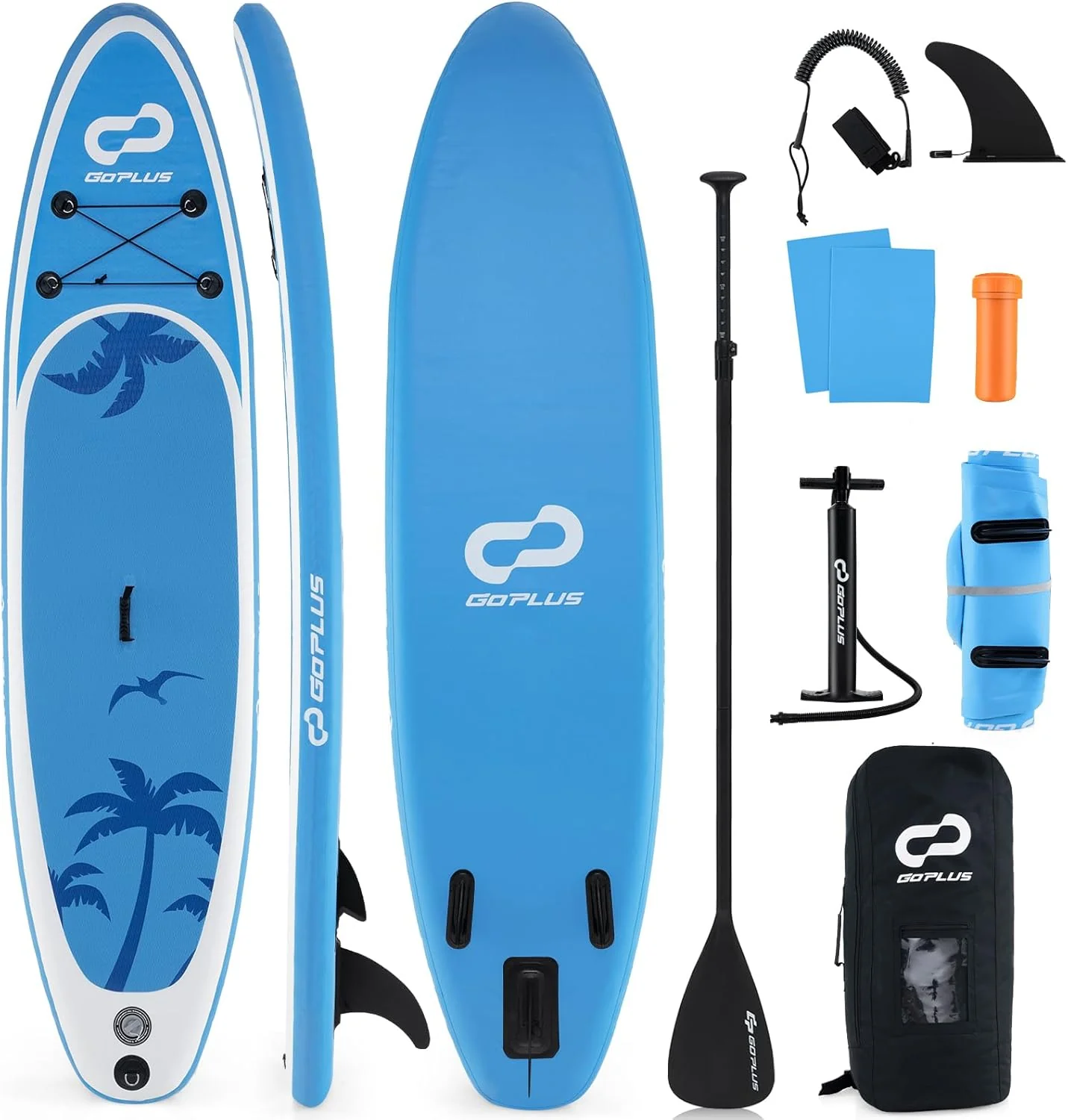 Goplus Inflatable Stand Up Paddle Board, 11FT SUP with Accessory Pack - Image 11