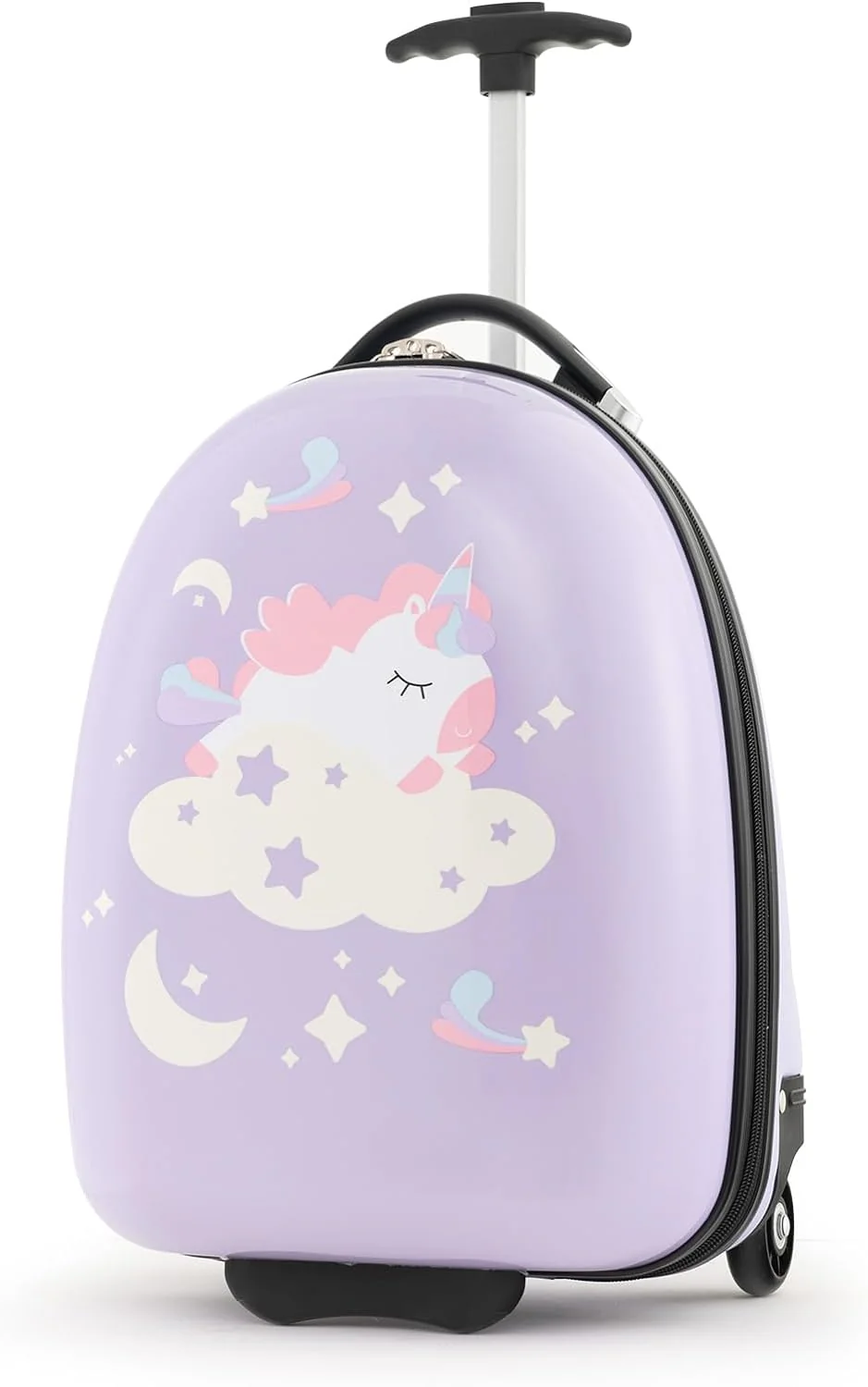 Goplus Kids Luggage, 16" Carry on Cuitcase with LED Wheels, Waterproof Hard Shell, Lightweight Rolling Luggage for Travel - Image 10