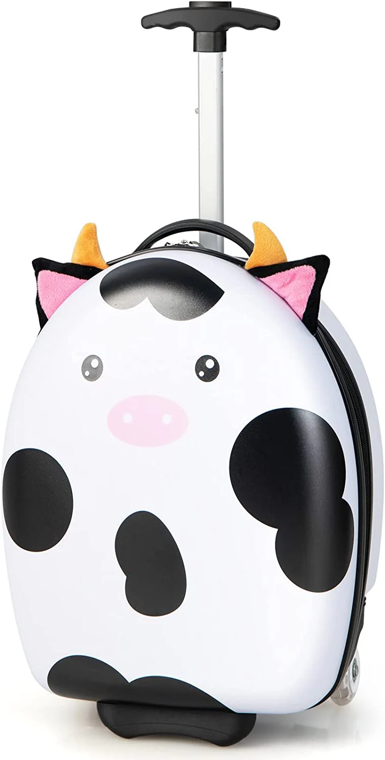 Goplus Kids Luggage, 16" Carry on Cuitcase with LED Wheels, Waterproof Hard Shell, Lightweight Rolling Luggage for Travel - Image 8