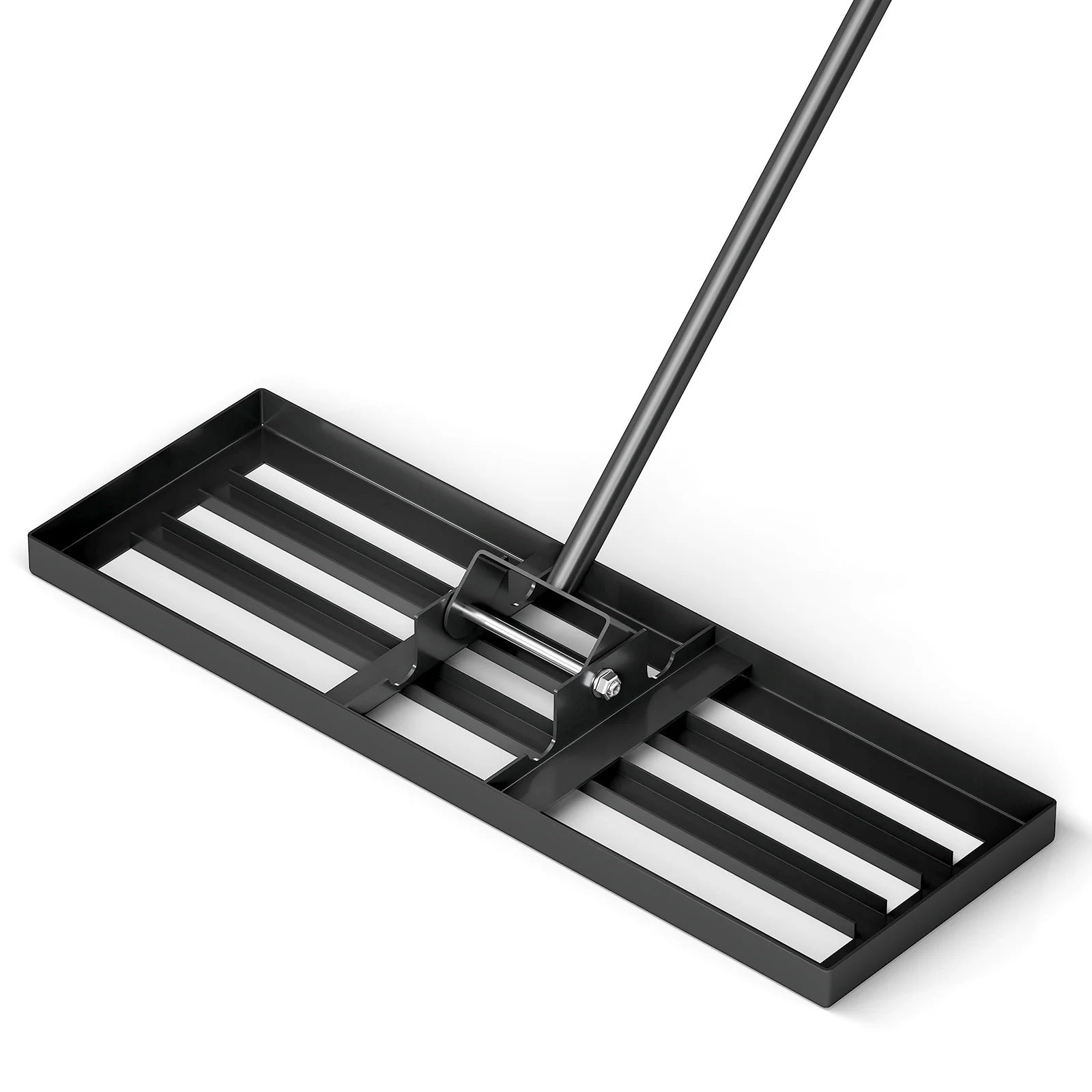 Goplus Lawn Leveling Rake, Heavy Duty Level Lawn Tool w/ Ergonomic Handle for Soil - Image 18
