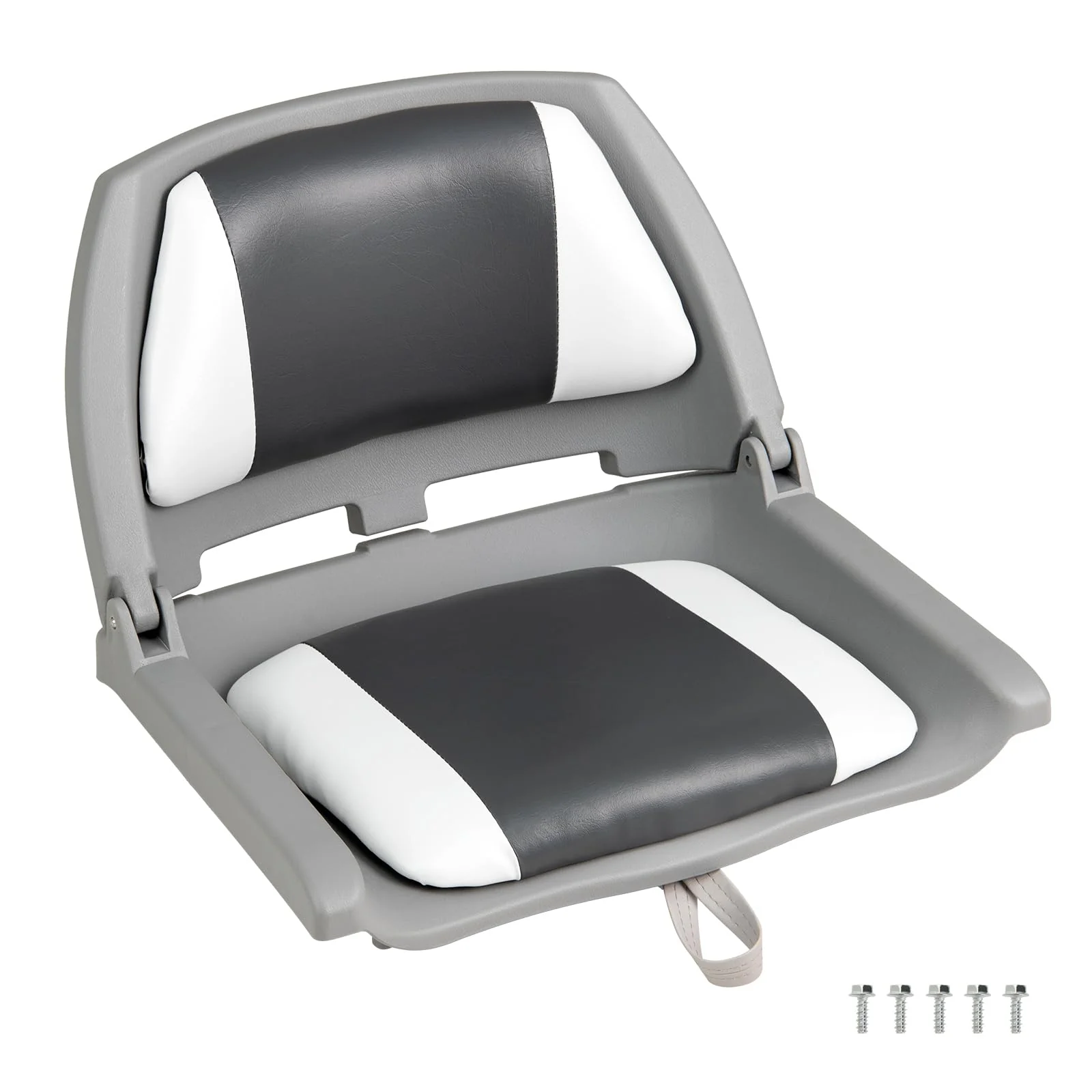 Goplus Molded Low Back Fishing Boat Chairs Marine-Grade PVC Cushion Pad - Image 10