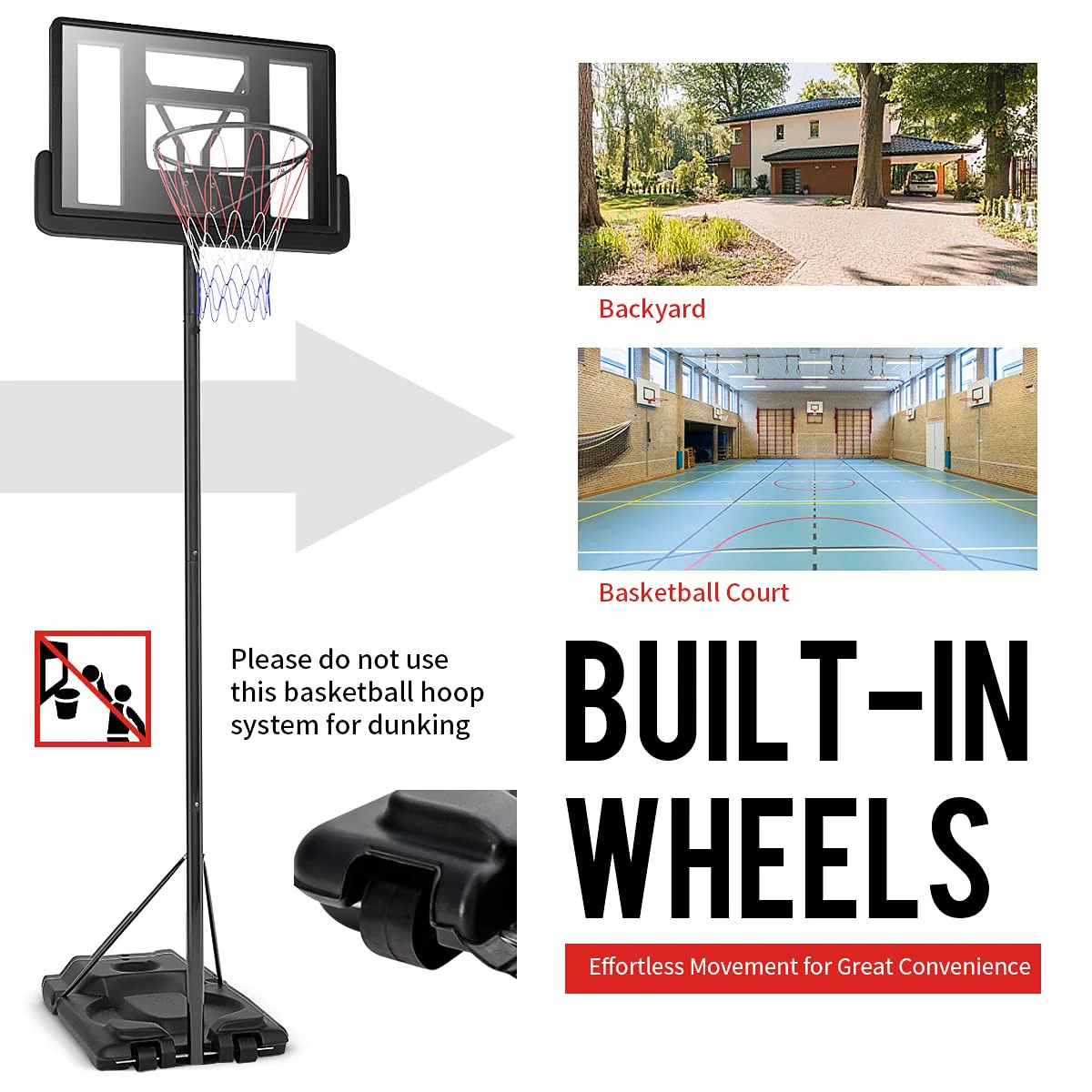 Goplus Portable Basketball Hoop Outdoor - Image 5