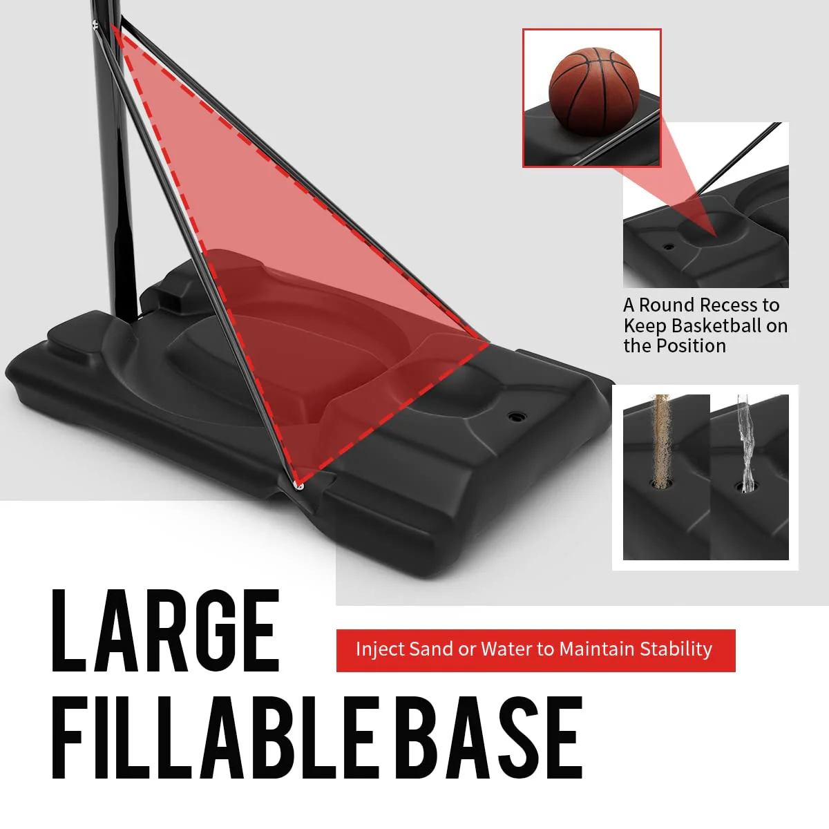 Goplus Portable Basketball Hoop Outdoor - Image 7